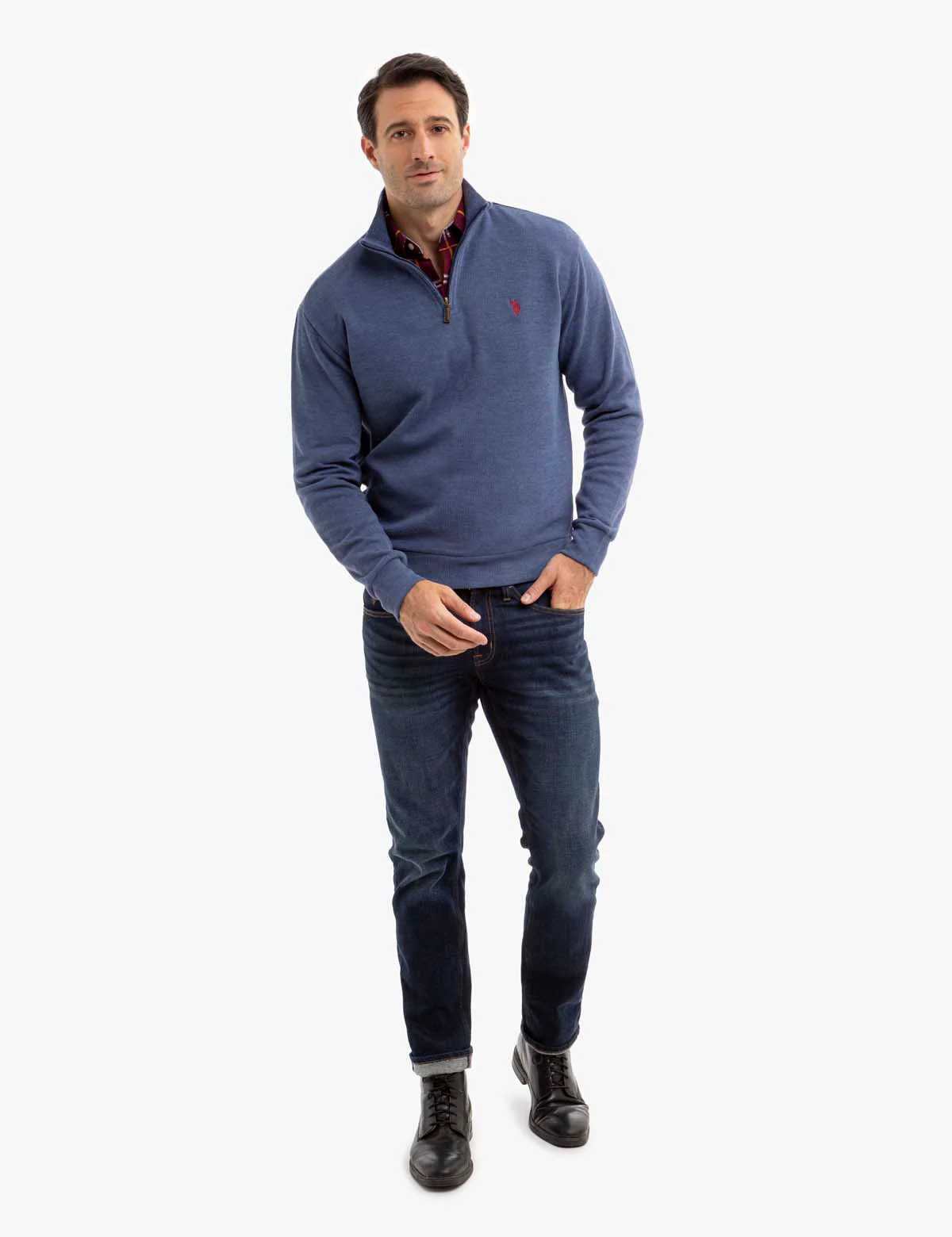 1/4 ZIP FLATBACK PULLOVER - Image 2