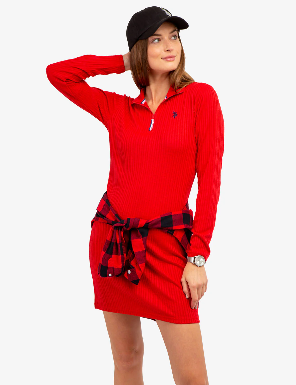 1/4 ZIP LONG SLEEVE DRESS - Image 5