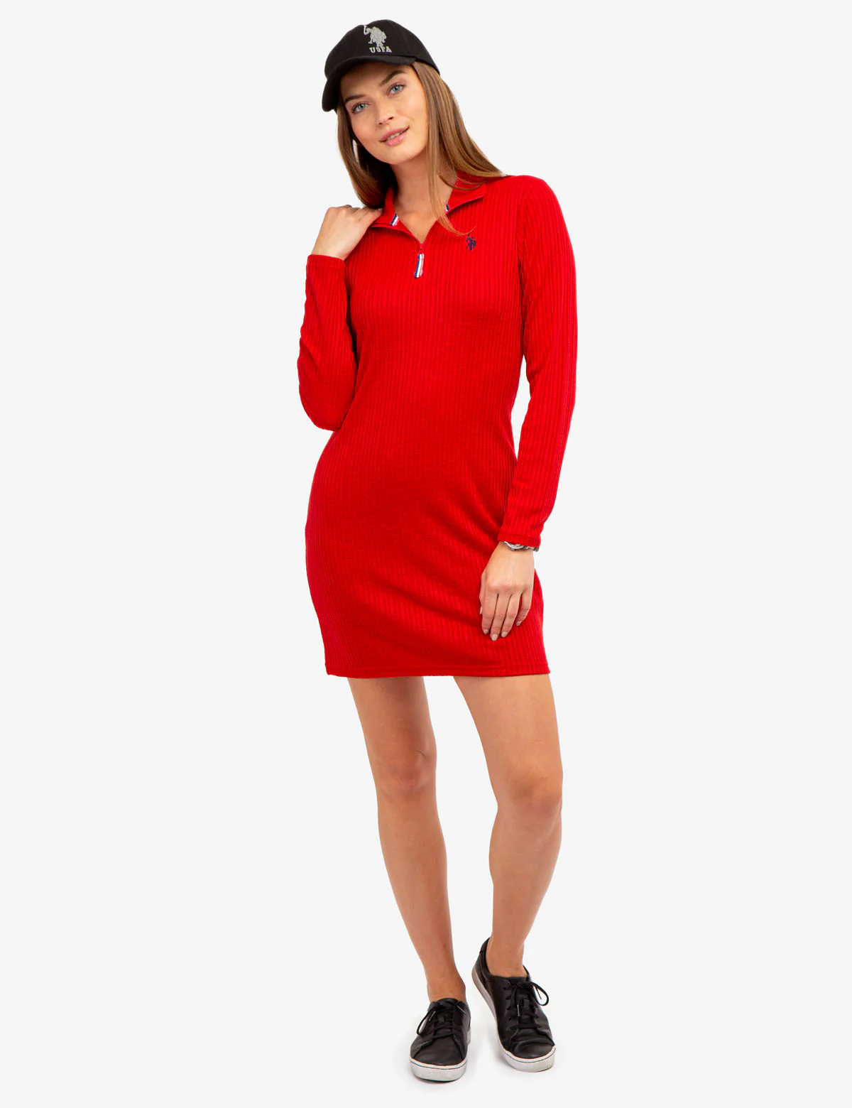 1/4 ZIP LONG SLEEVE DRESS - Image 6