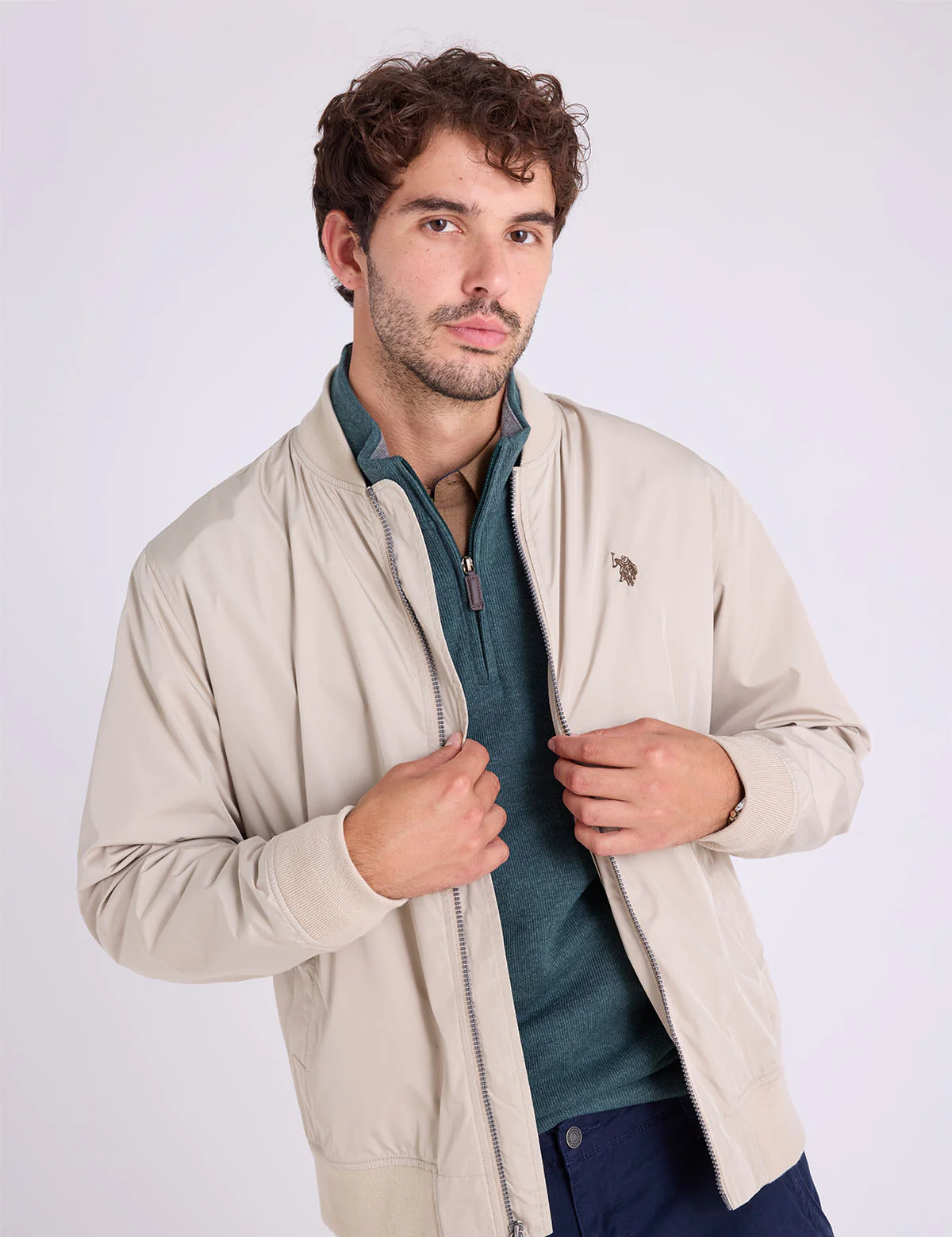 1/4 ZIP MOCK NECK FLATBACK PULLOVER - Image 4