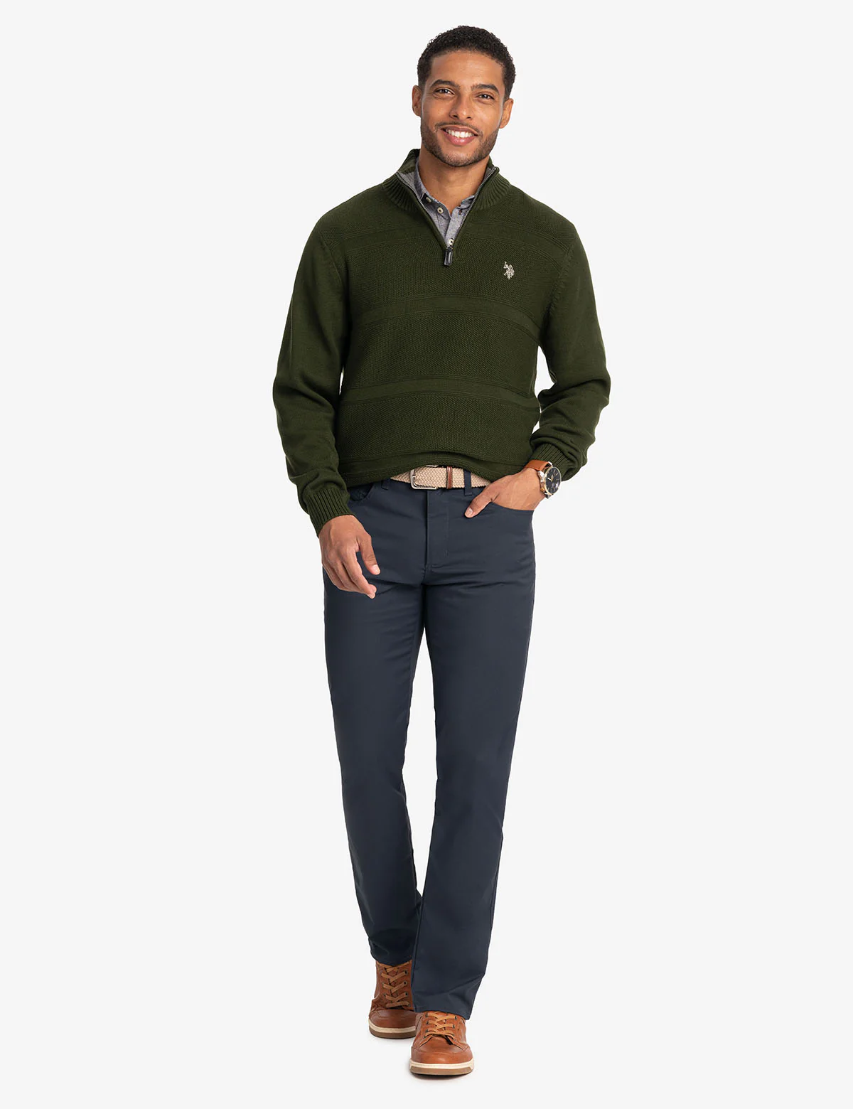1/4 ZIP TEXTURED SWEATER - Image 13