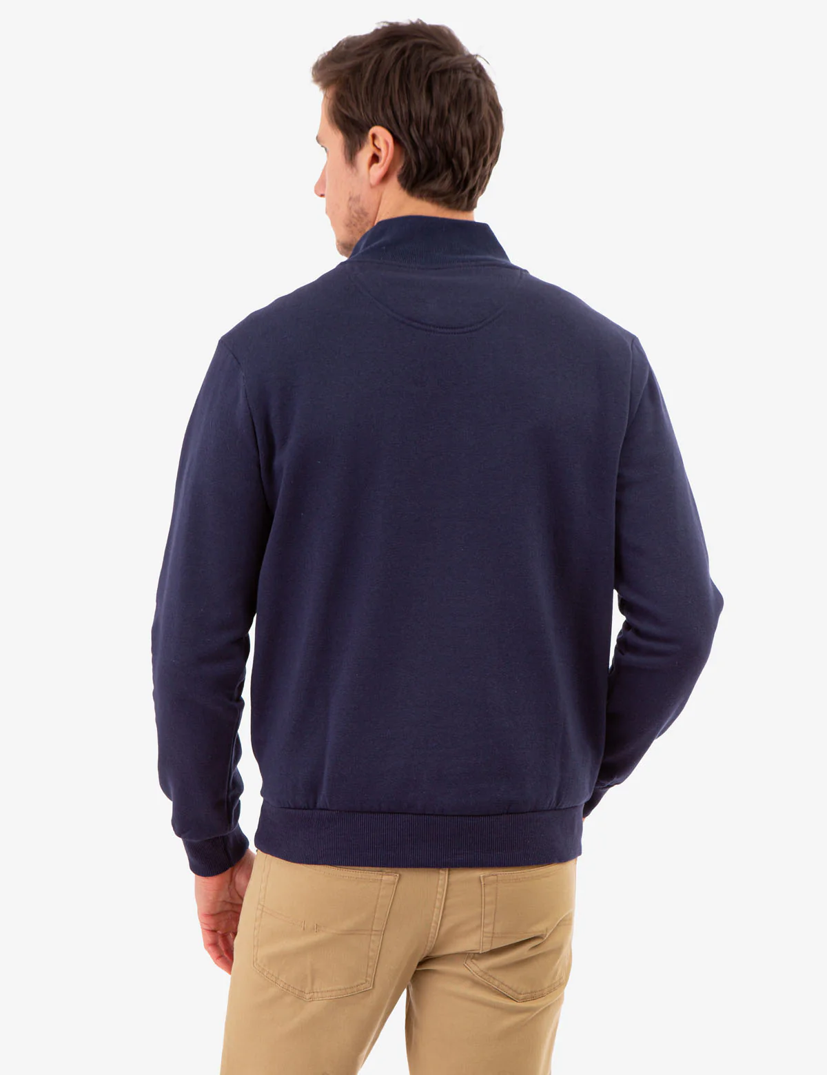 1/4 ZIP YARN DYE STRIPE MOCK NECK PULLOVER - Image 12
