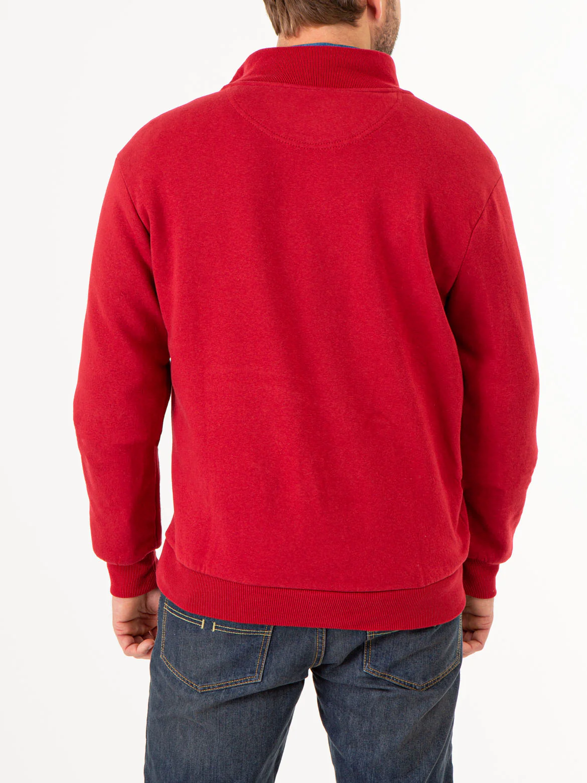 1/4 ZIP YARN DYE STRIPE MOCK NECK PULLOVER - Image 4