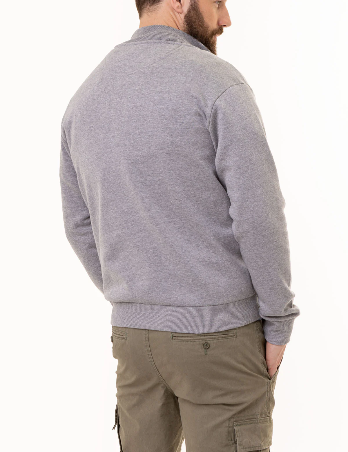 1/4 ZIP YARN DYE STRIPE MOCK NECK PULLOVER - Image 7