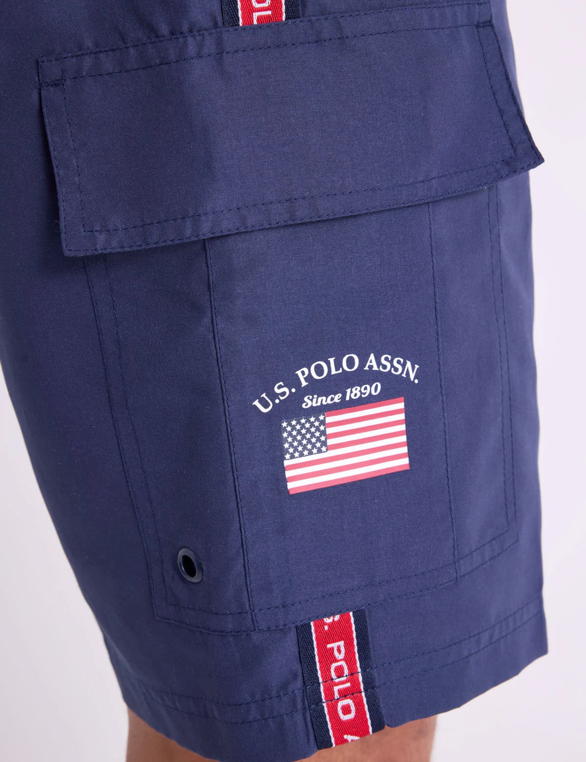 10" USPA SIDE TAPE CARGO SWIM SHORTS - Image 5