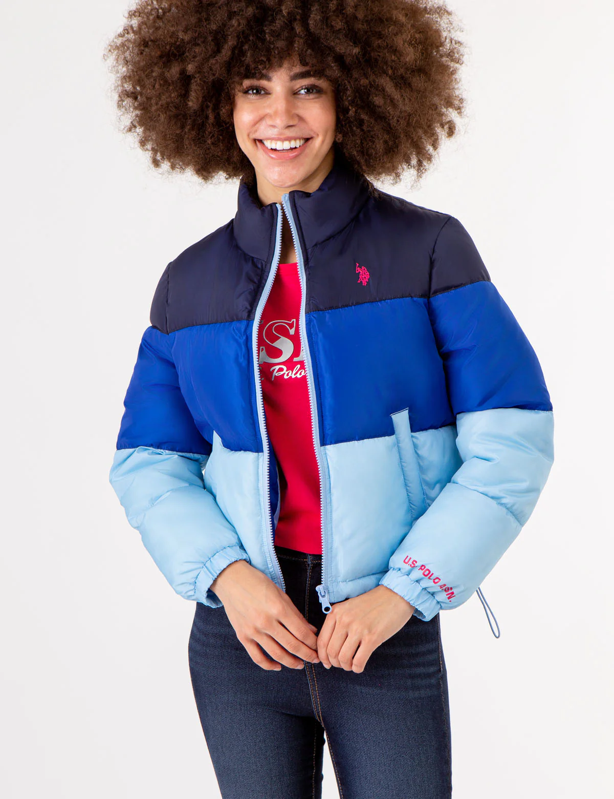 CROPPED COLORBLOCK PUFFER JACKET - Image 2