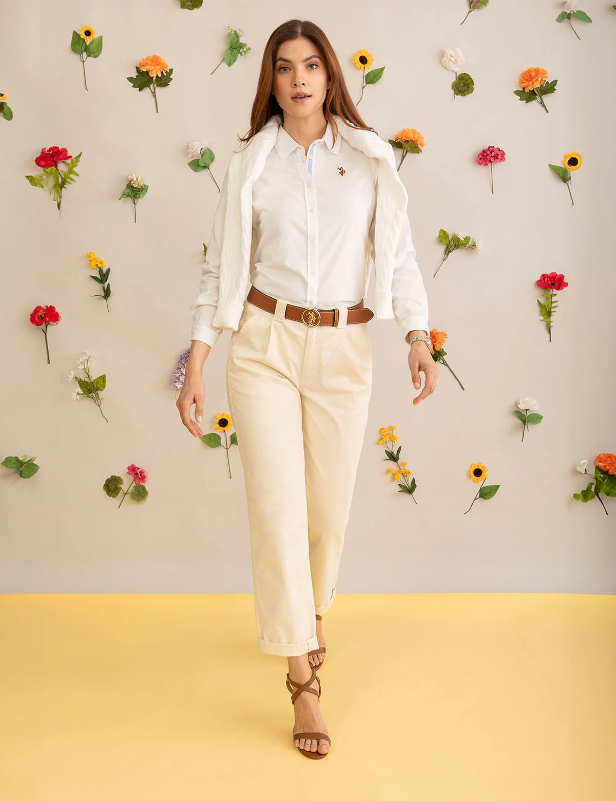 LADIES 38MM MEDALLION LOGO BELT - Image 3