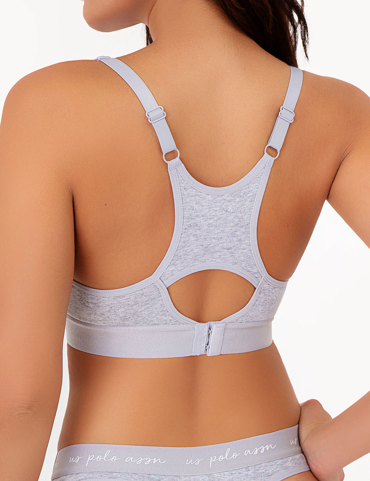 3PK MOLDED CUP RACER BACK BRAS WITH ADJUSTABLE STRAPS - Image 7