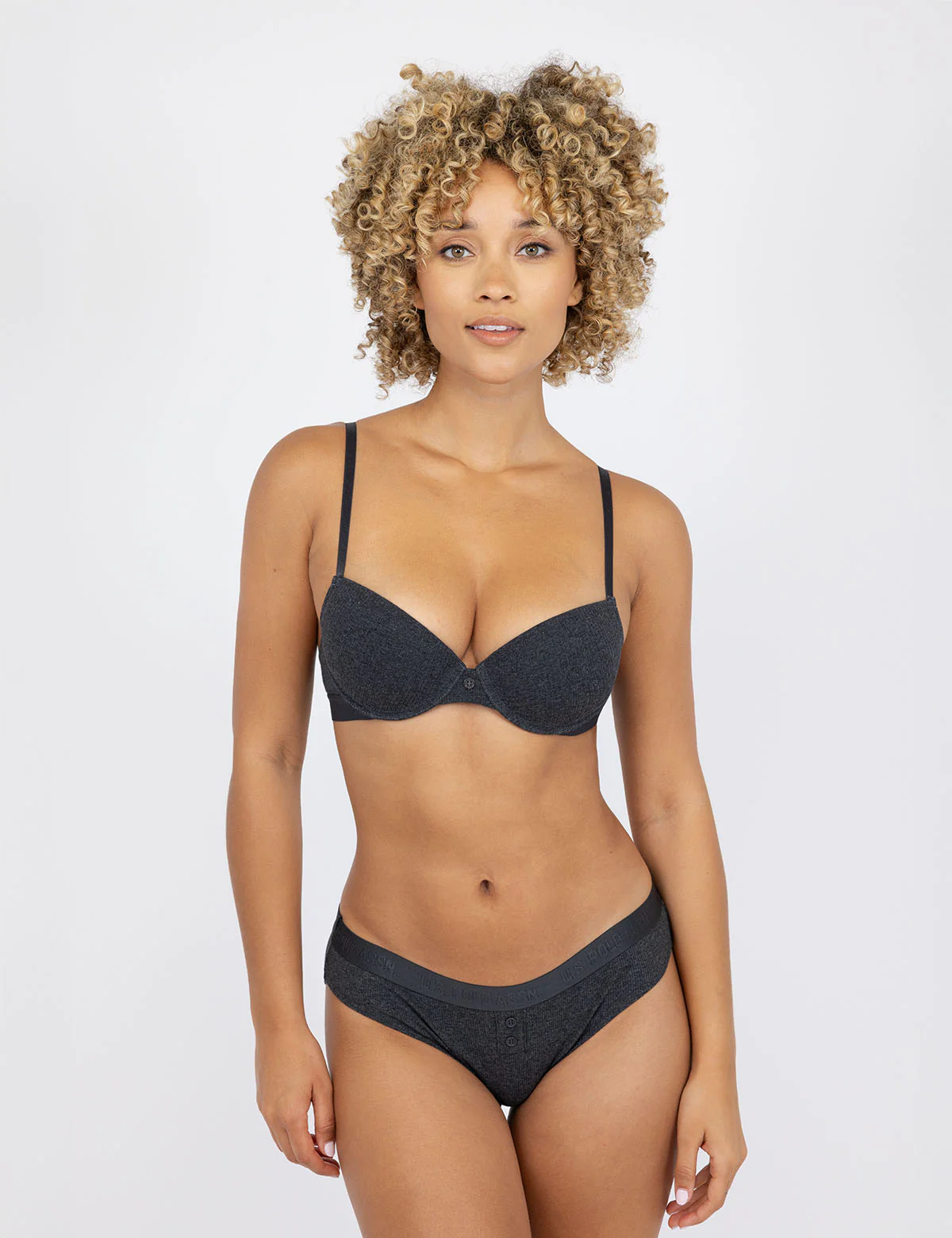 3PK RIBBED PUSH UP BRAS - Image 5