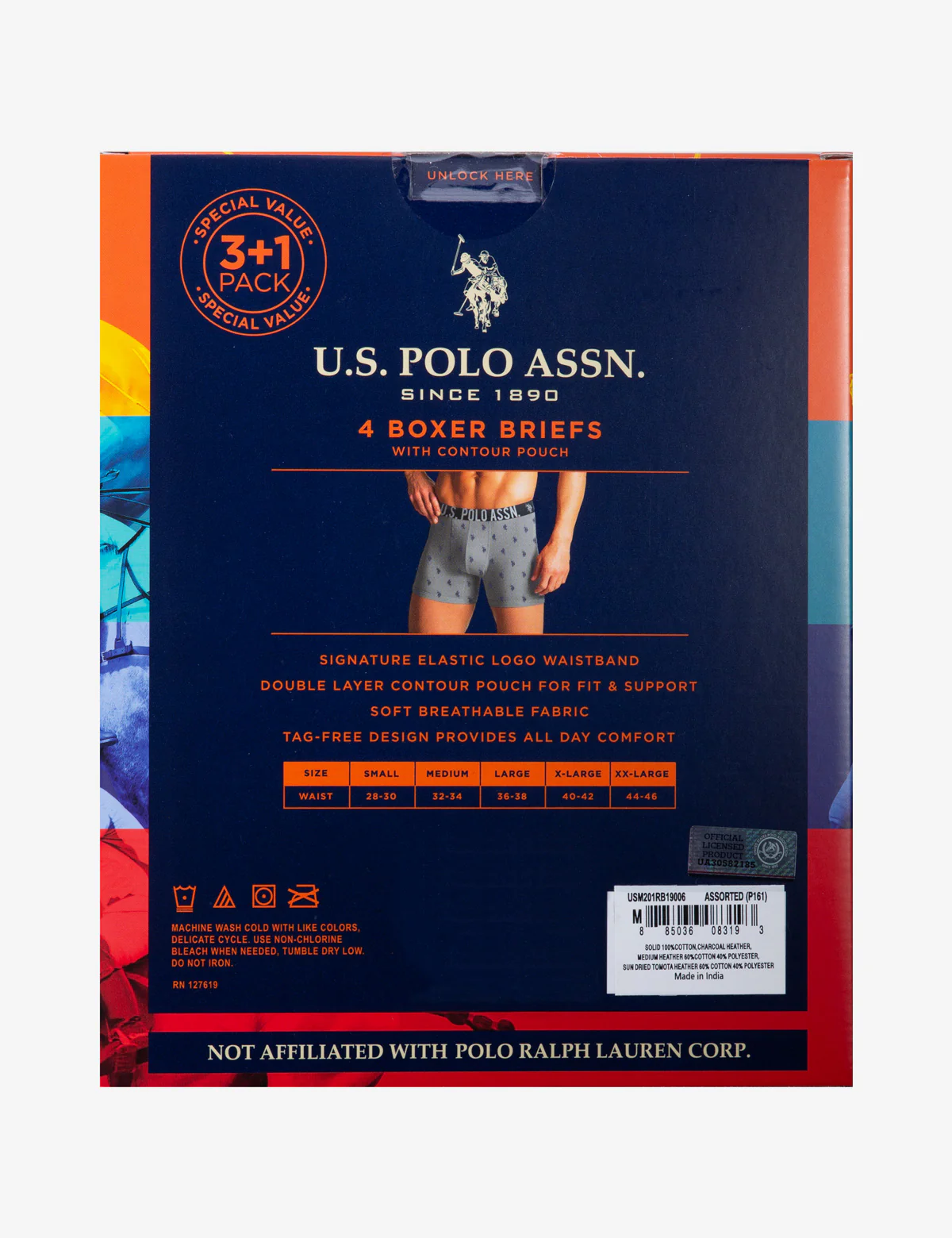 4 PACK COTTON BOXER BRIEFS - Image 2