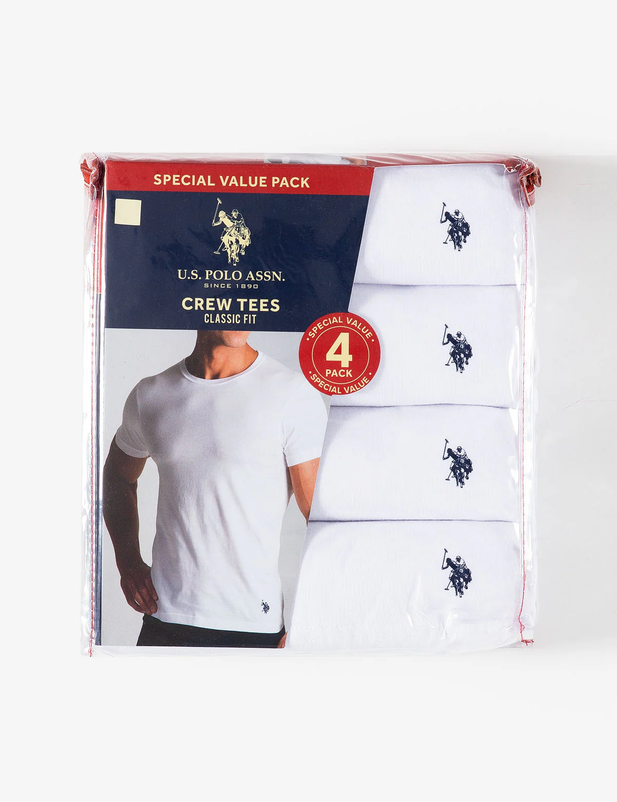 4 PACK CREW NECK T-SHIRTS