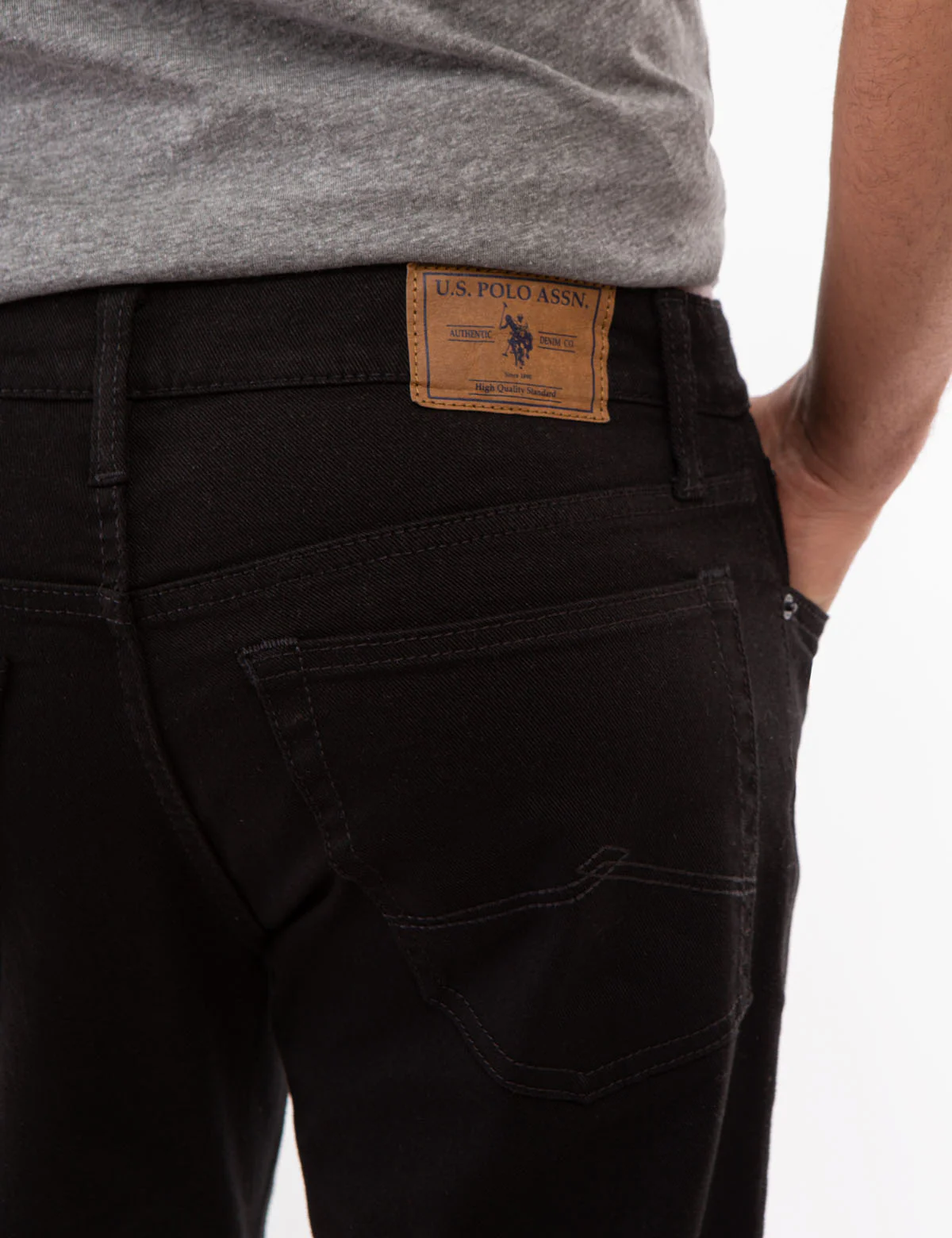 5 POCKET ATHLETIC FIT JEANS - Image 4