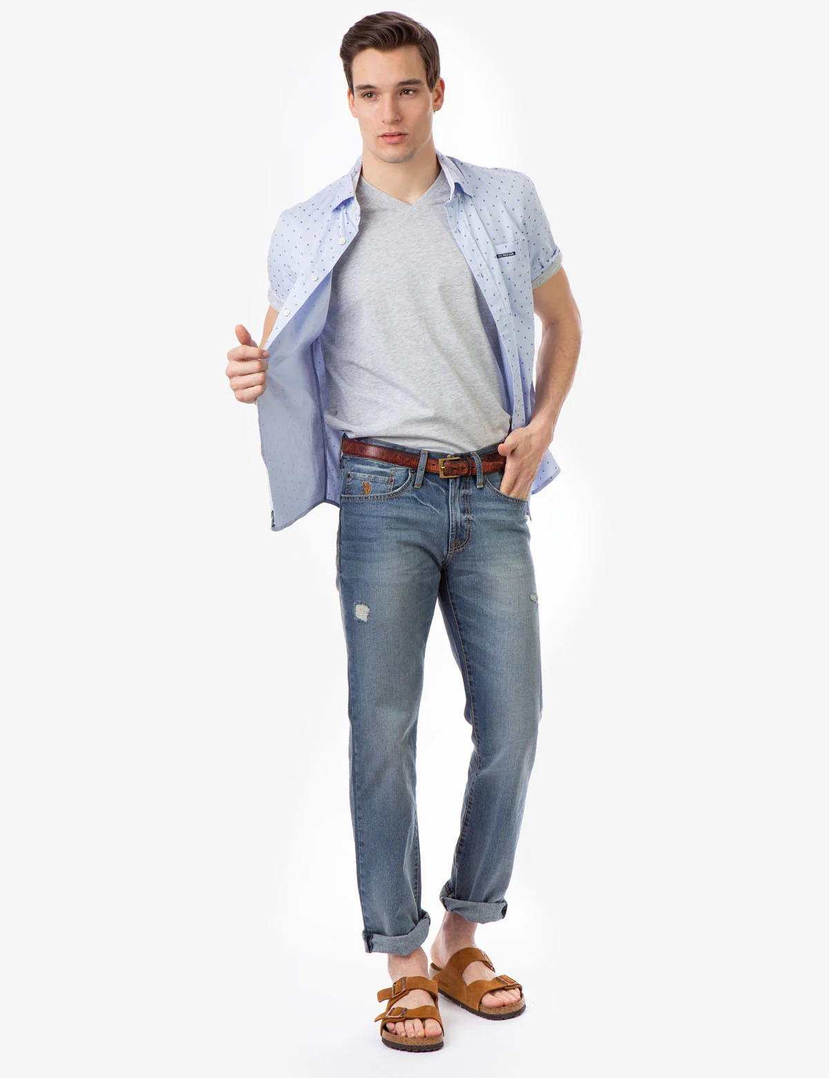5 POCKET RIGID STRAIGHT FIT JEANS - Image 9