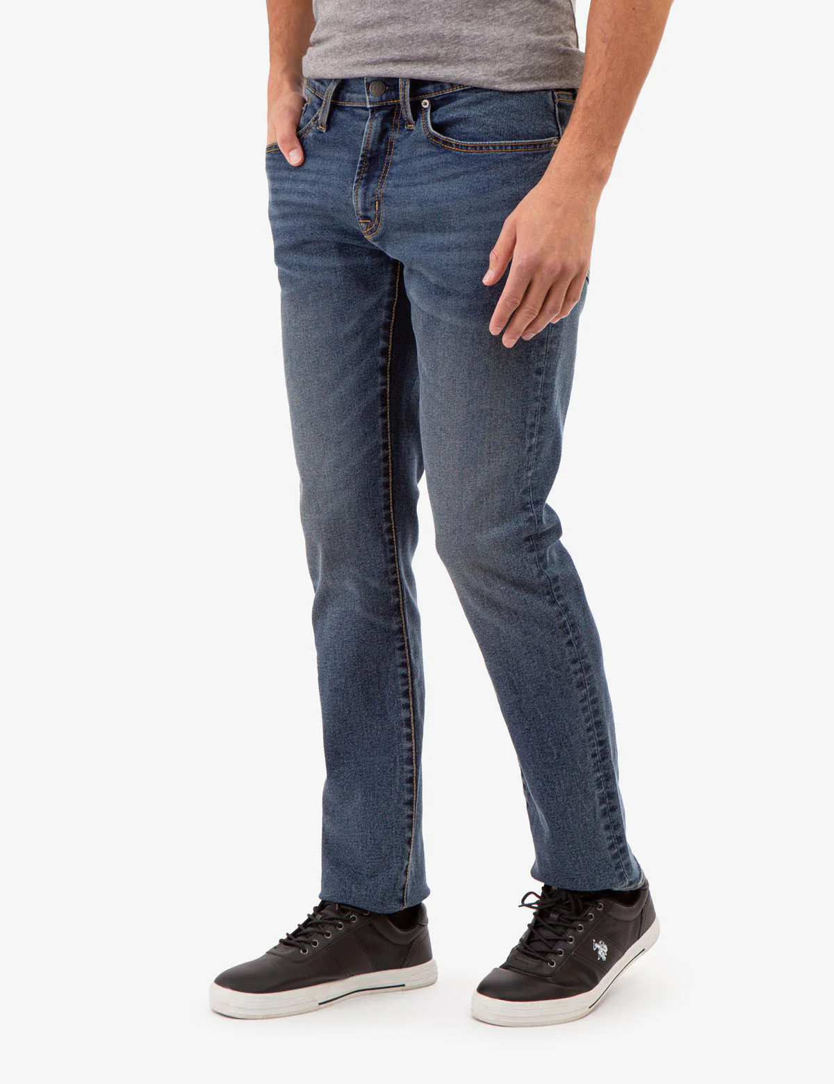 5 POCKET SLIM STRAIGHT FIT JEANS - Image 2