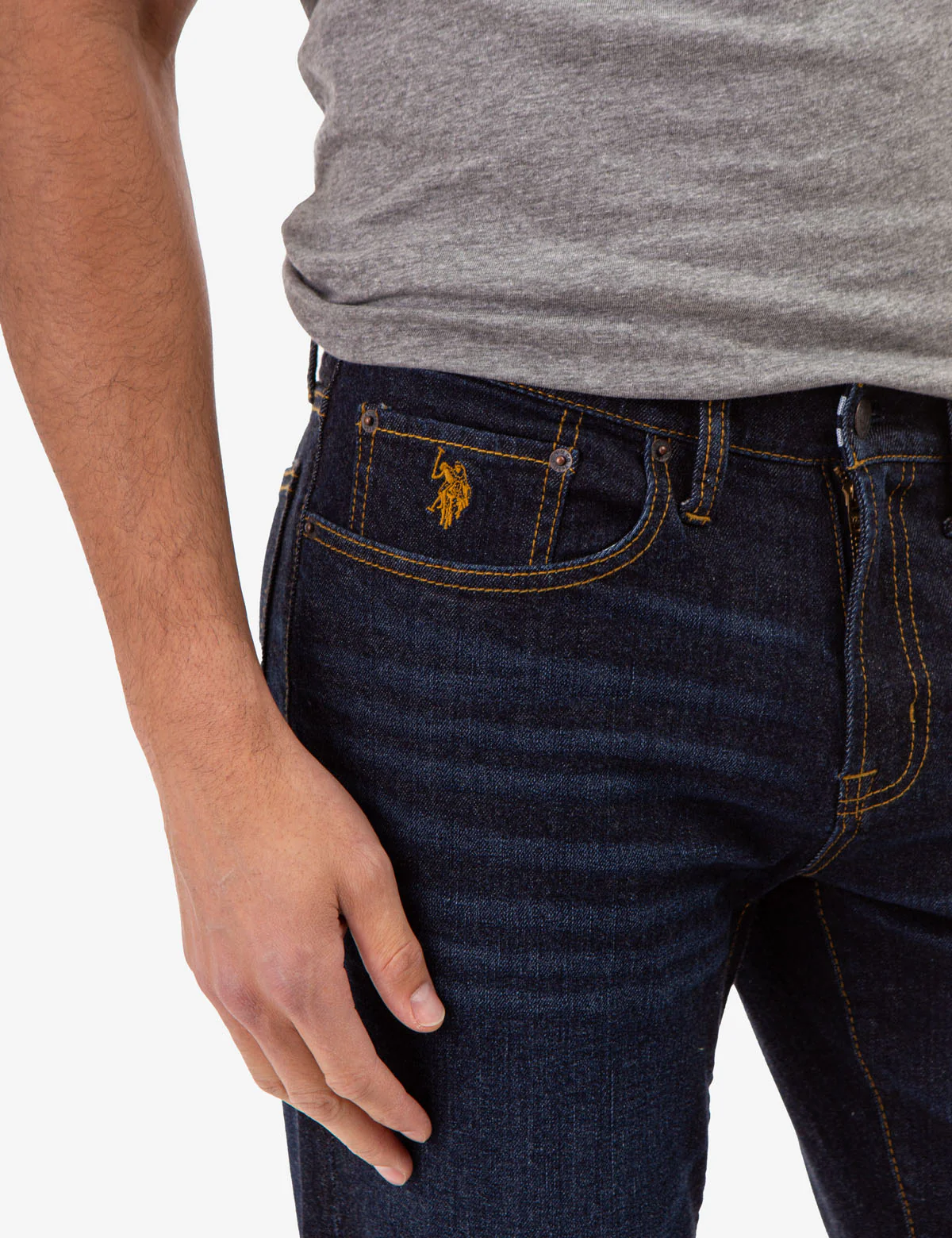 5 POCKET SLIM STRAIGHT FIT JEANS WITH SOFT ELASTIC - Image 4