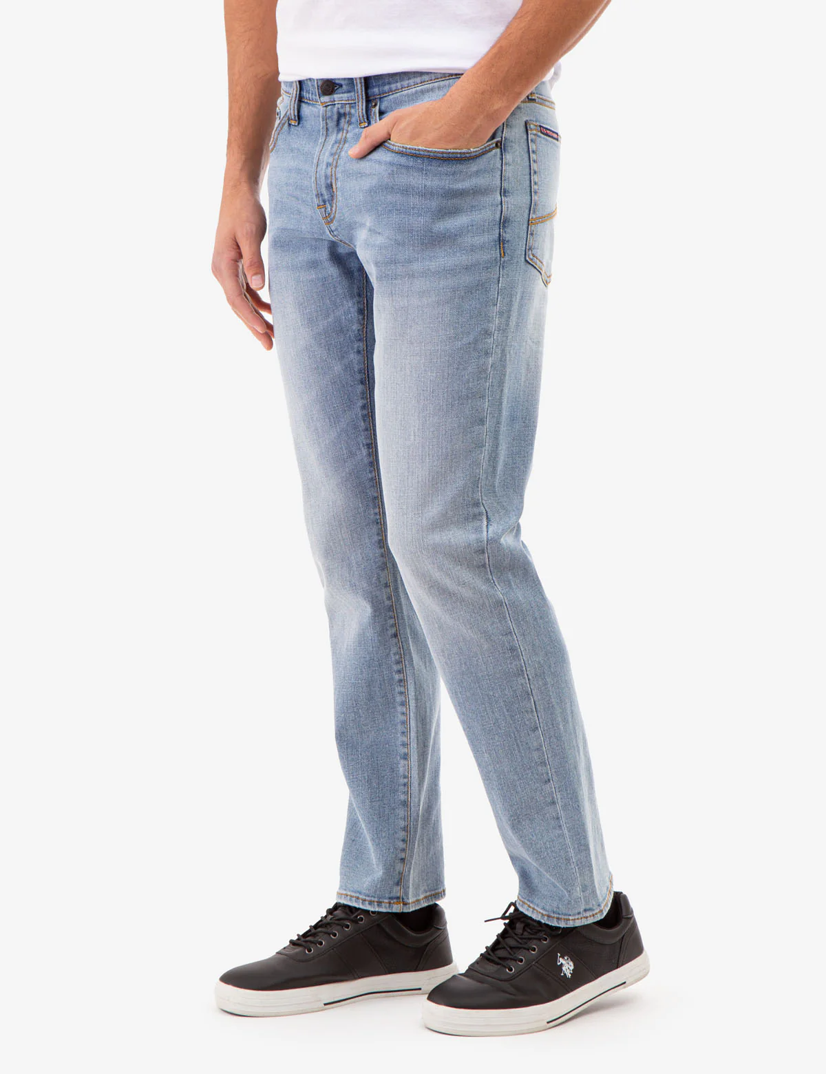 5 POCKET SLIM STRAIGHT FIT JEANS WITH SOFT ELASTIC - Image 2