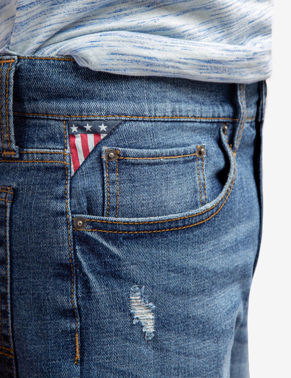 5 POCKET SLIM STRAIGHT SHORTS - Image 3