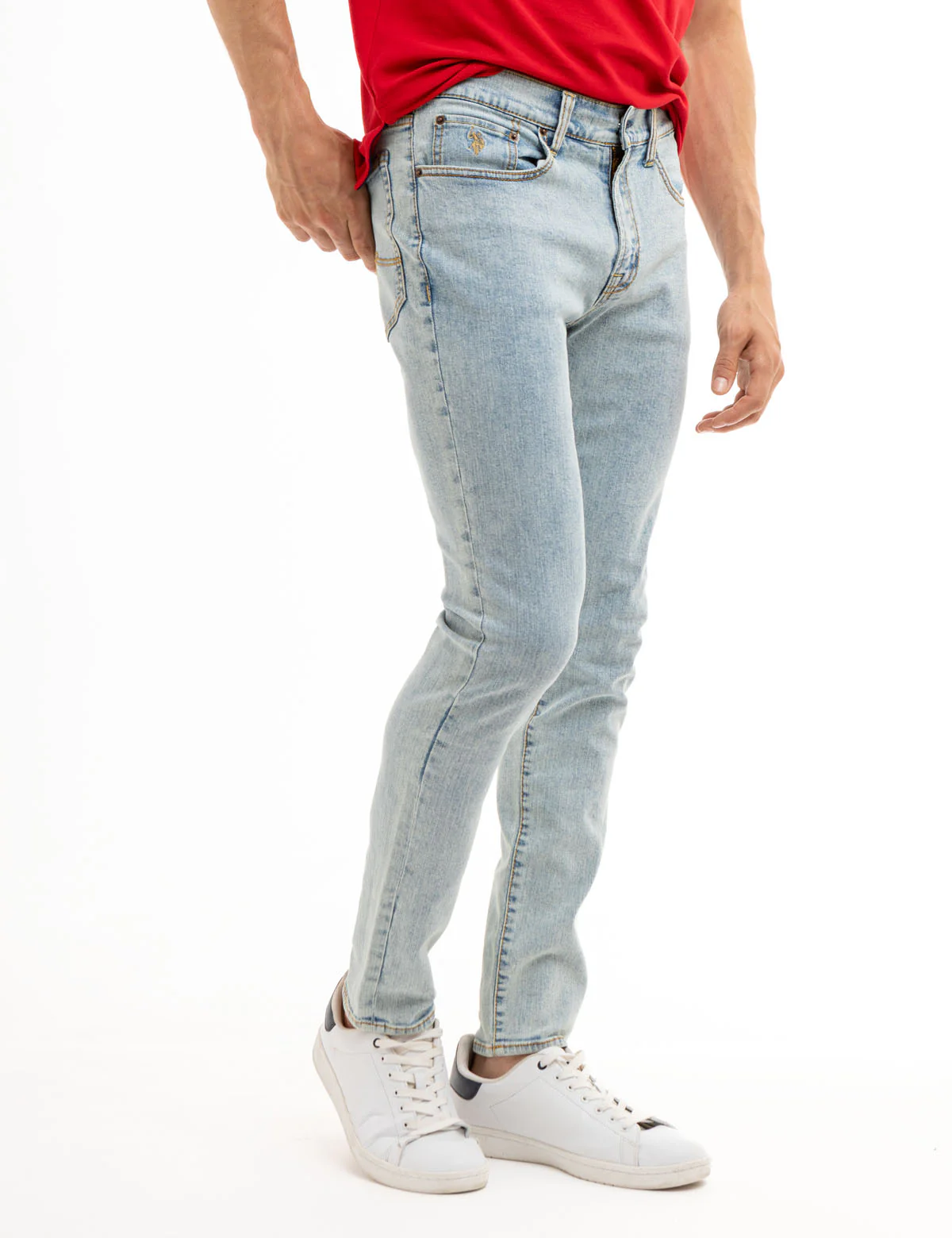 5 POCKET STRETCH SKINNY FIT JEANS - Image 3
