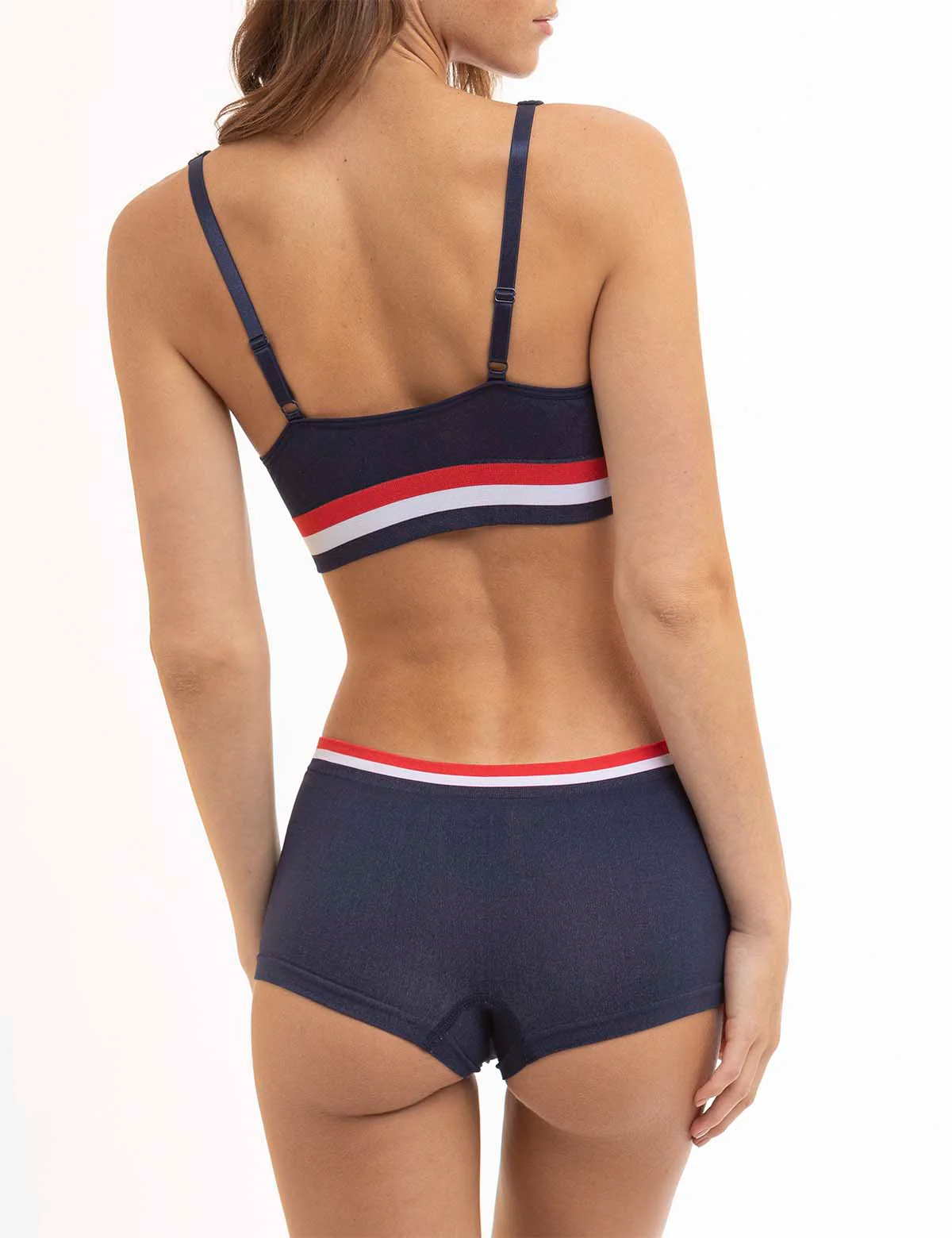 5 PACK SIGNATURE STRIPE SEAMLESS BOY SHORTS - Image 4