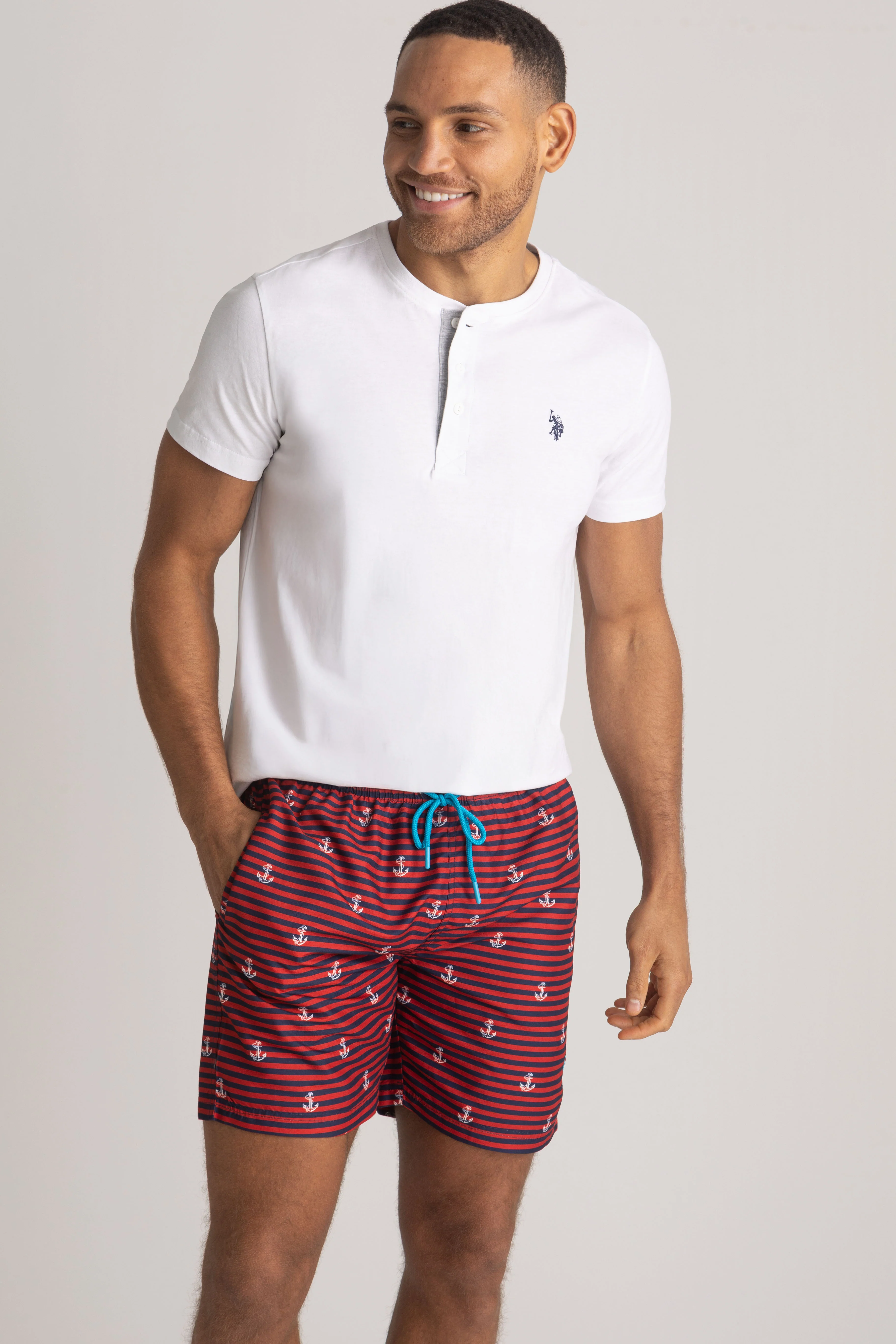 7" ANCHOR PRINT SWIM TRUNKS - Image 2