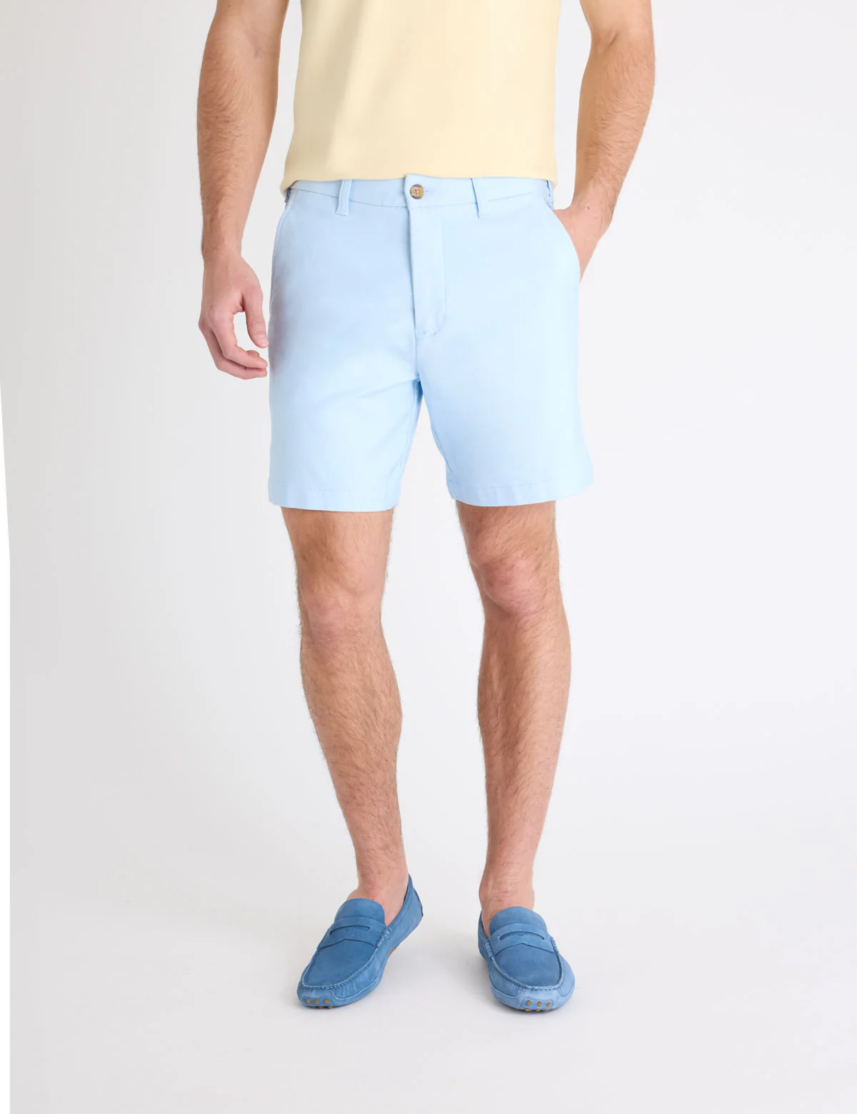 7" COMFORT WAIST FAUX KNIT SHORTS - Image 5