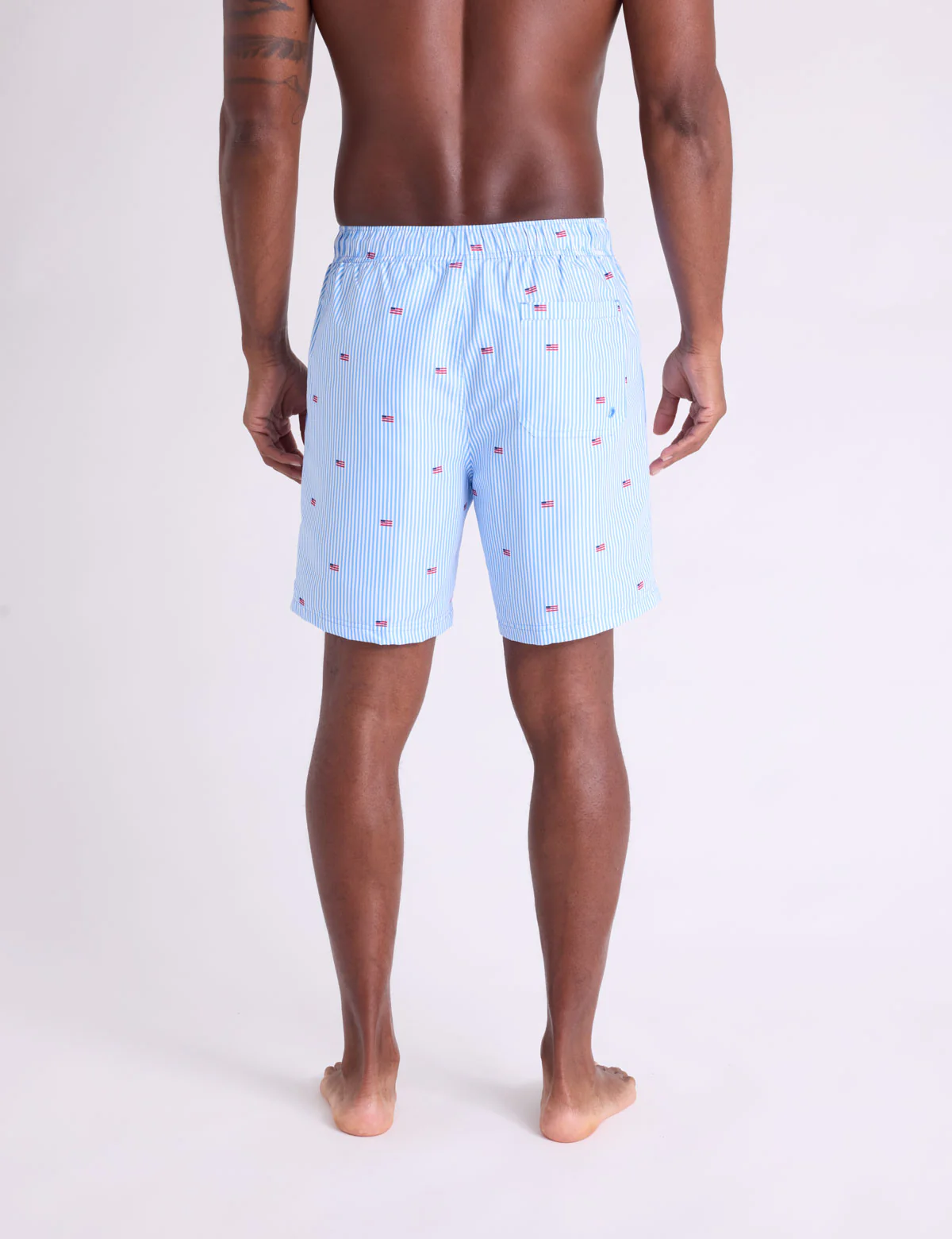 7" FLAG STRIPE SWIM SHORTS - Image 4