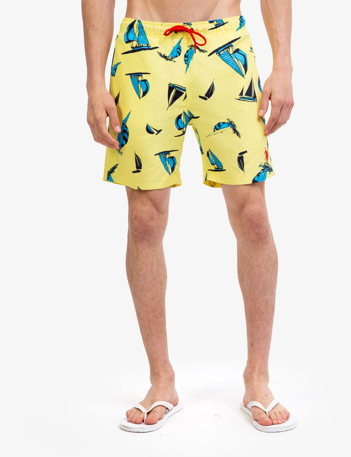 7" SAILBOAT PRINT SWIM TRUNKS - Image 7