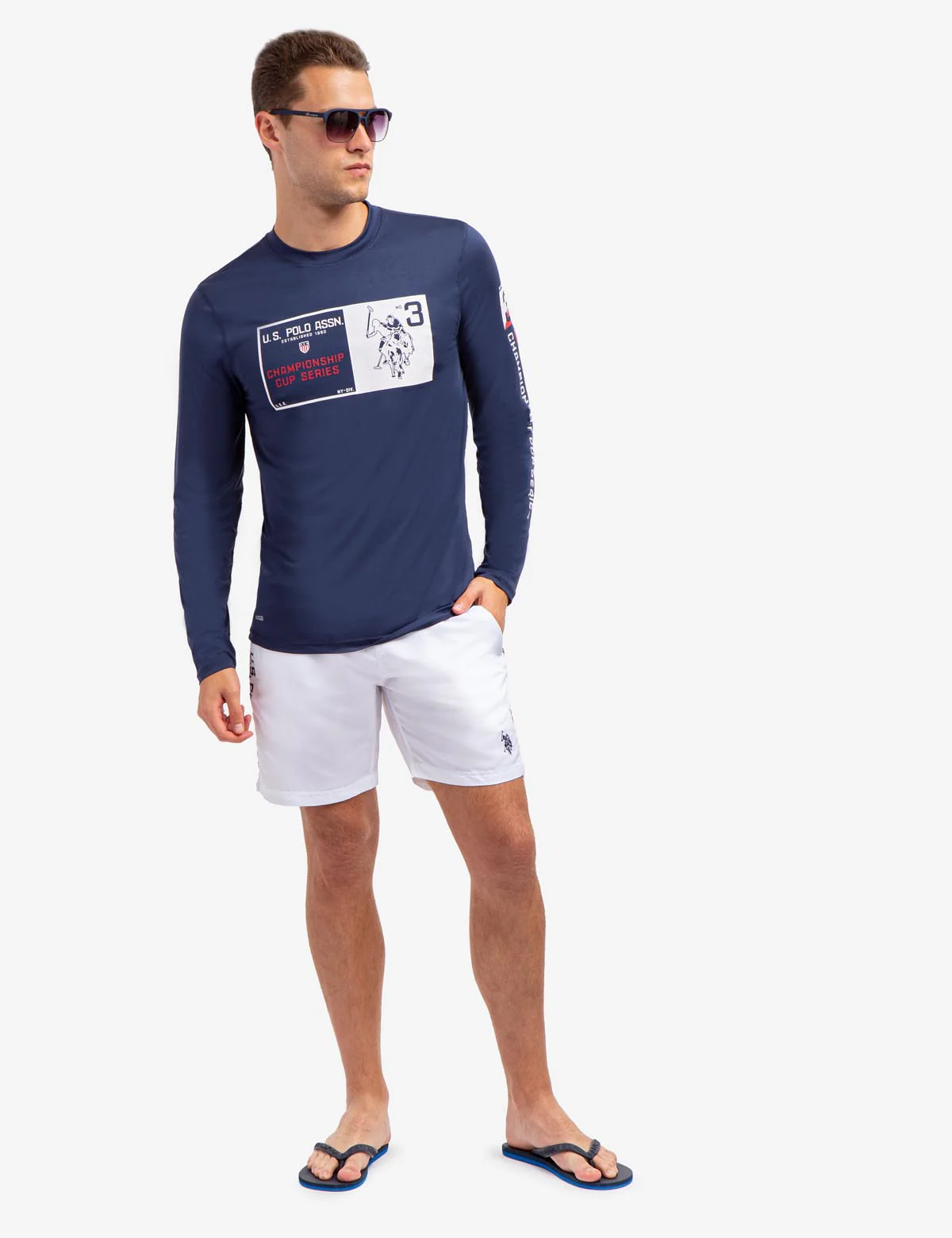 7 SIGNATURE STRIPE SWIM TRUNKS - Image 2