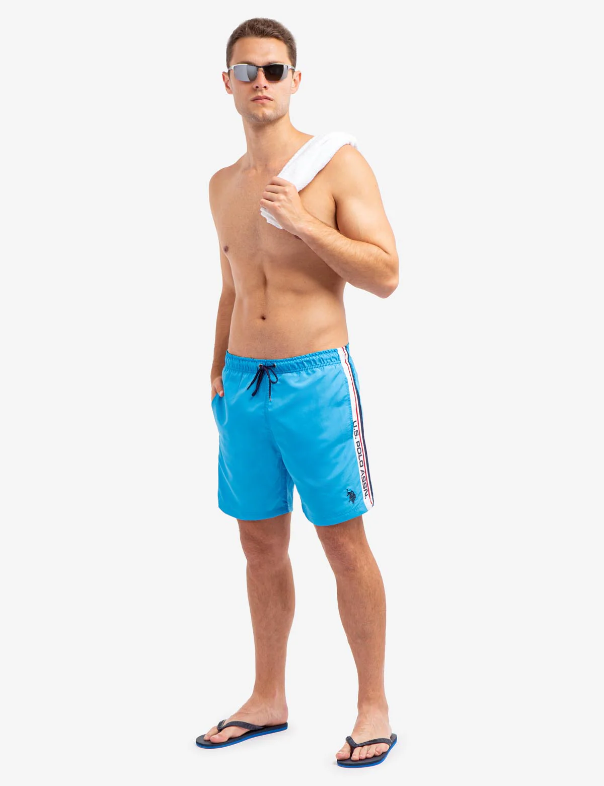 7 SIGNATURE STRIPE SWIM TRUNKS - Image 7