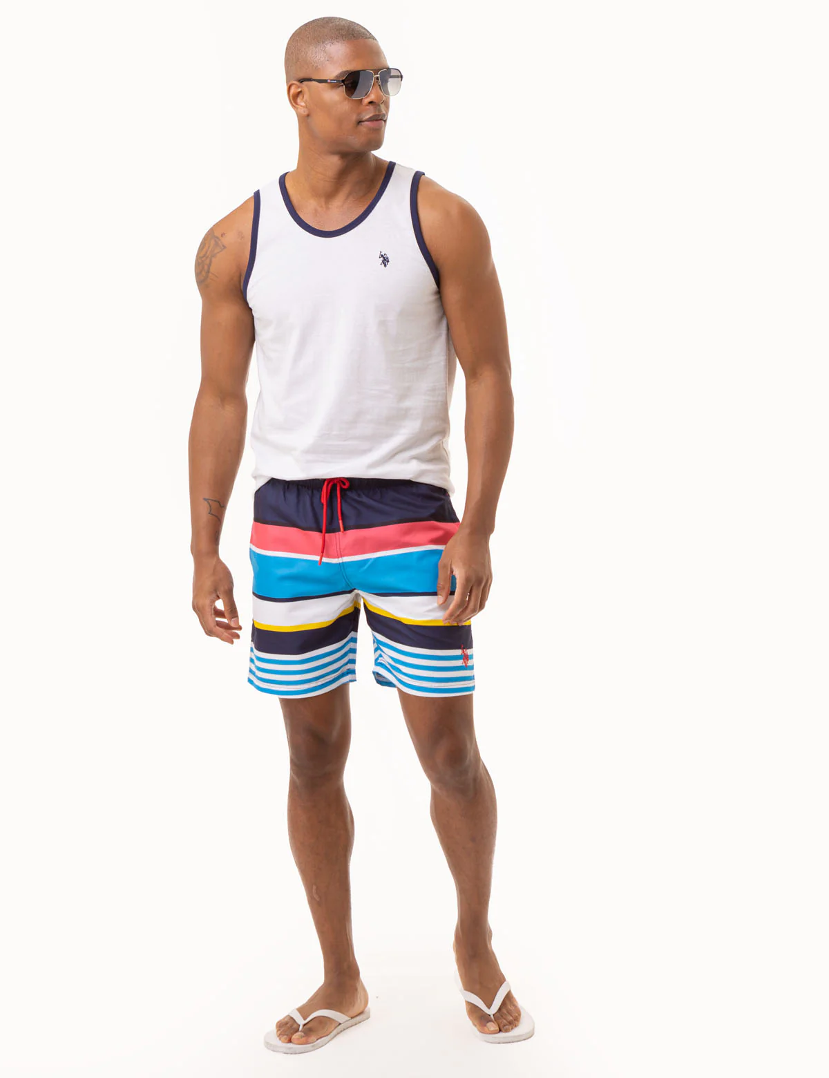 7 STRIPE SWIM TRUNKS - Image 2