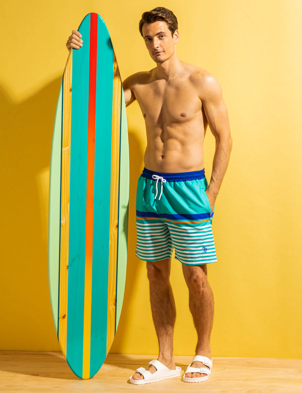 7 STRIPE SWIM TRUNKS - Image 3
