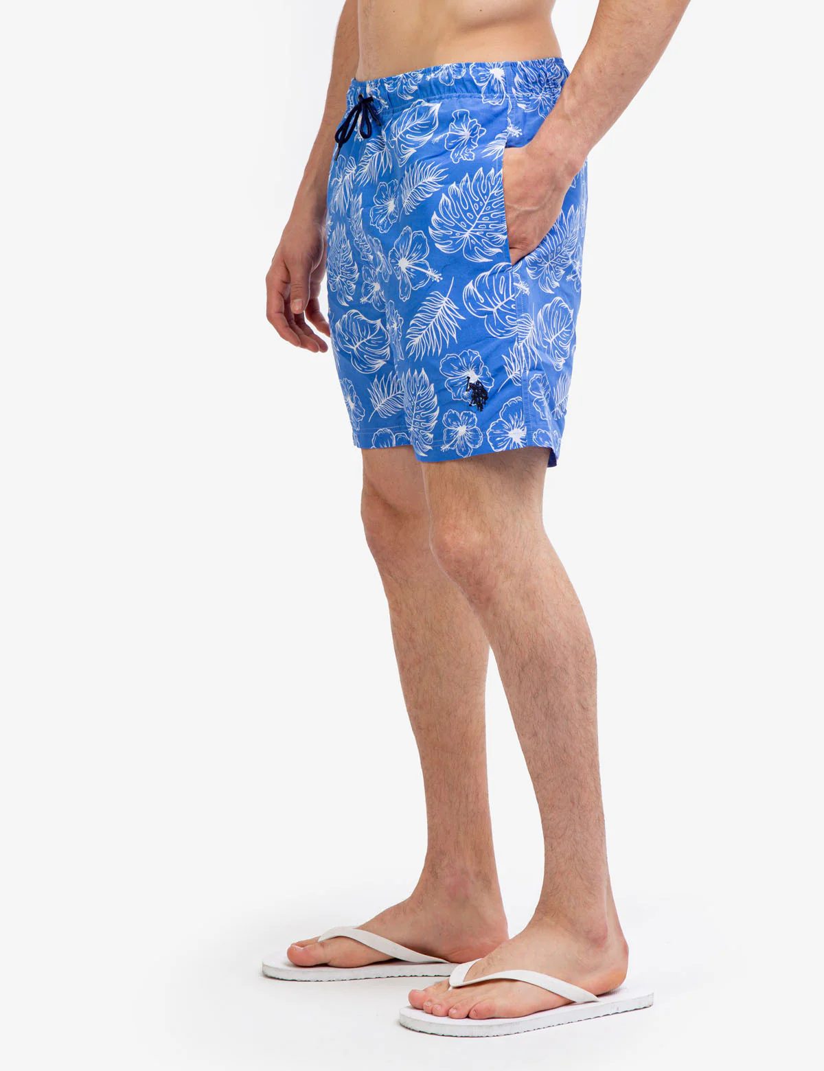 7" TROPICAL PRINT SWIM TRUNKS - Image 3