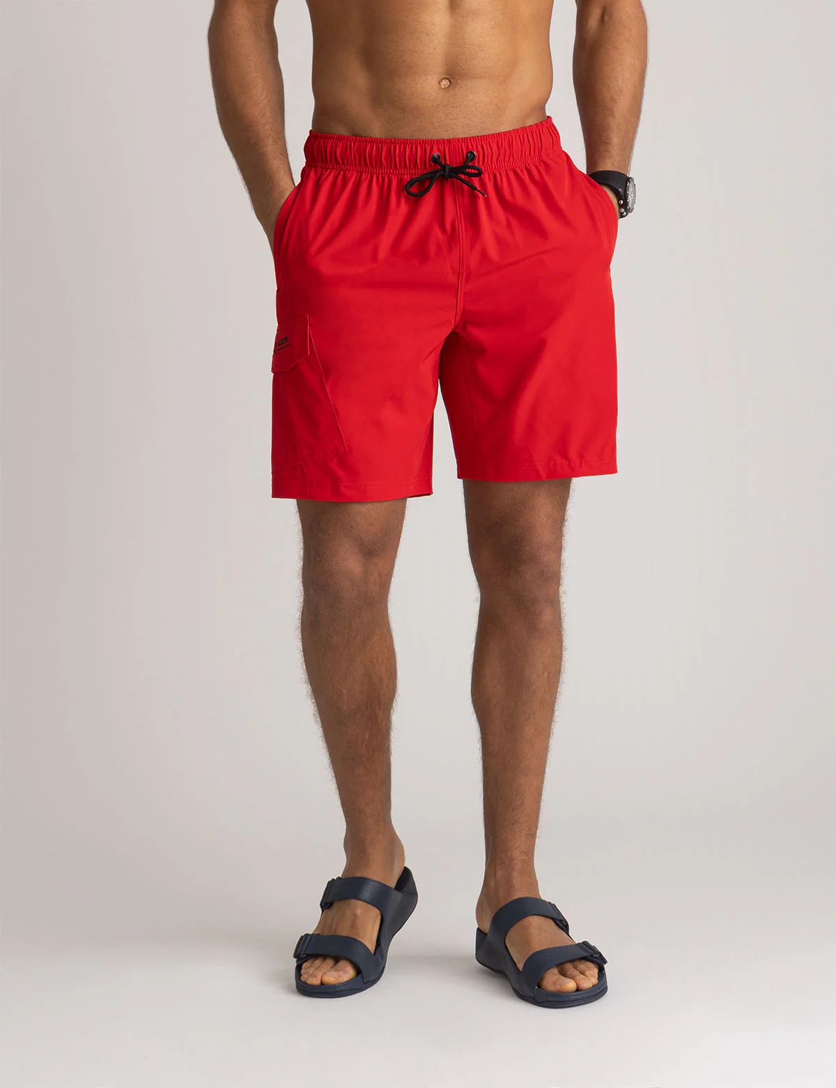 8.5" ZIP CARGO SWIM SHORTS