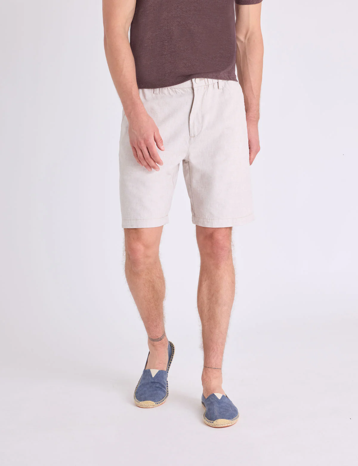 9" COMFORT WAIST LINEN SHORTS