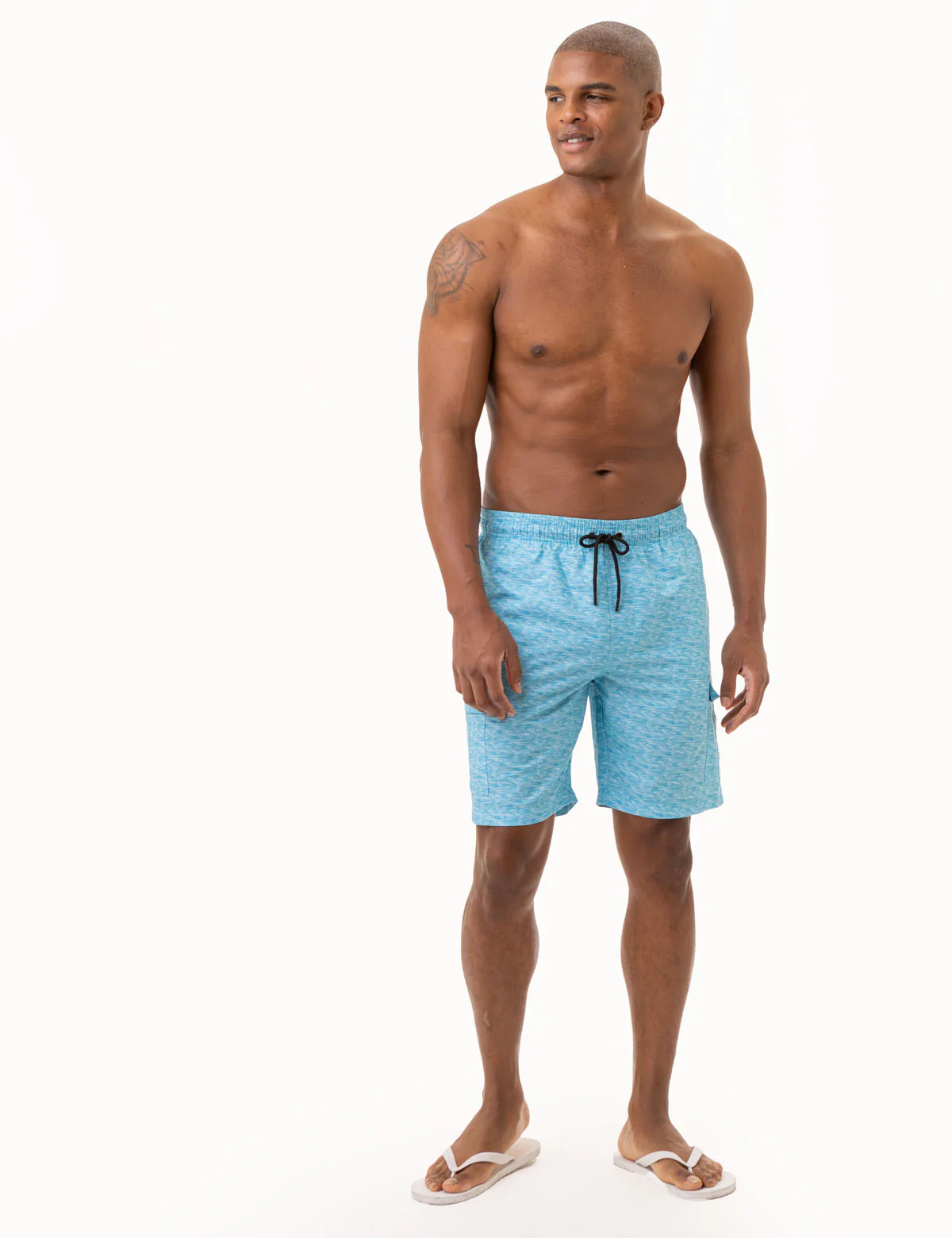 9 HEATHER CARGO SWIM TRUNKS - Image 2