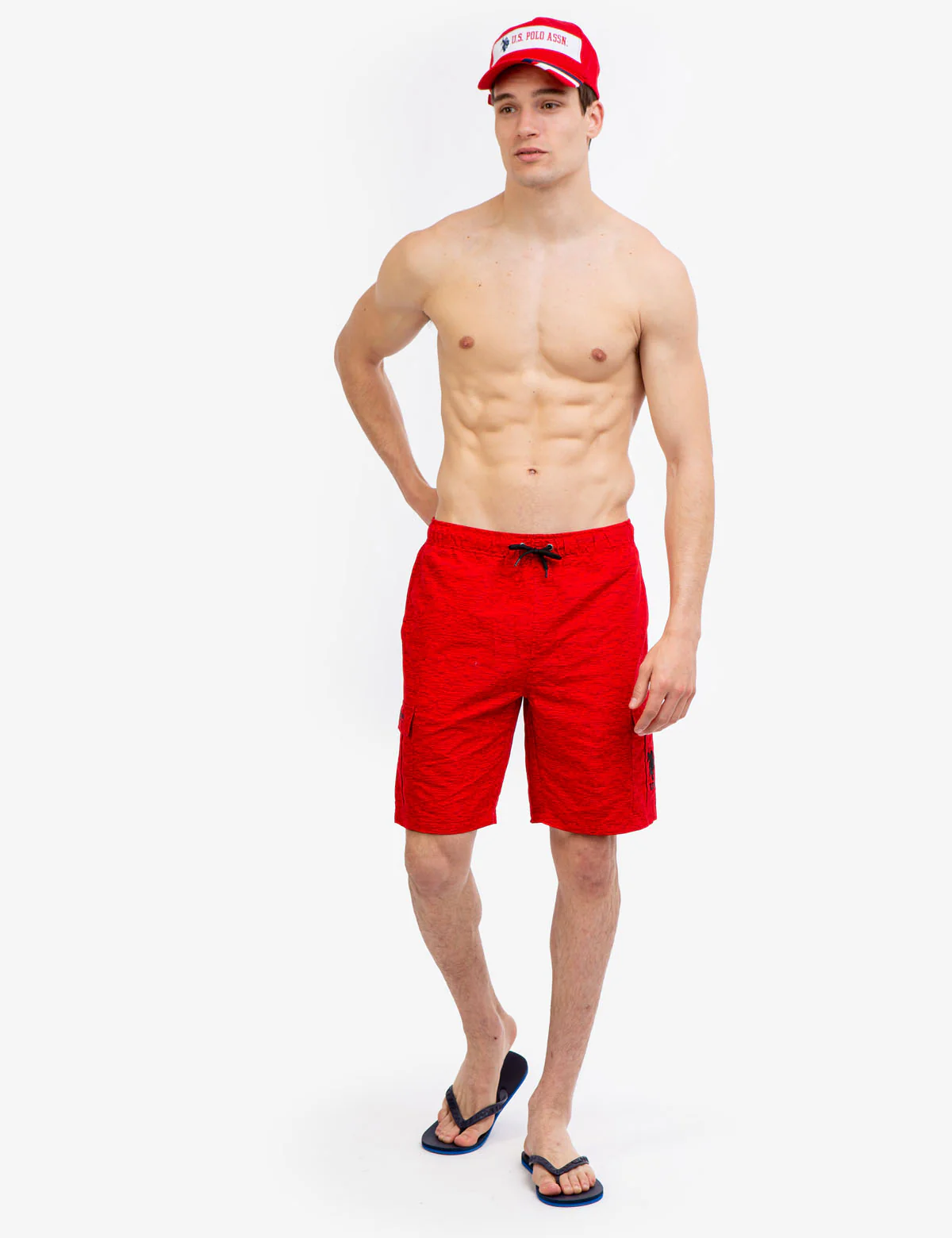9 HEATHER CARGO SWIM TRUNKS - Image 2