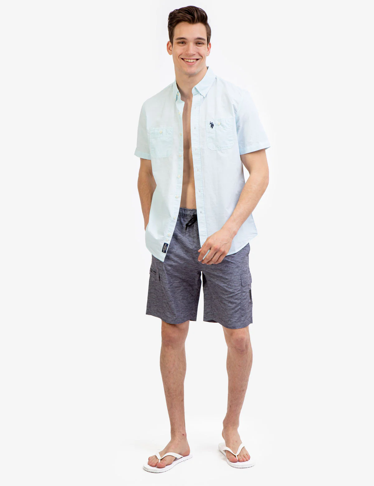 9 HEATHER CARGO SWIM TRUNKS - Image 8