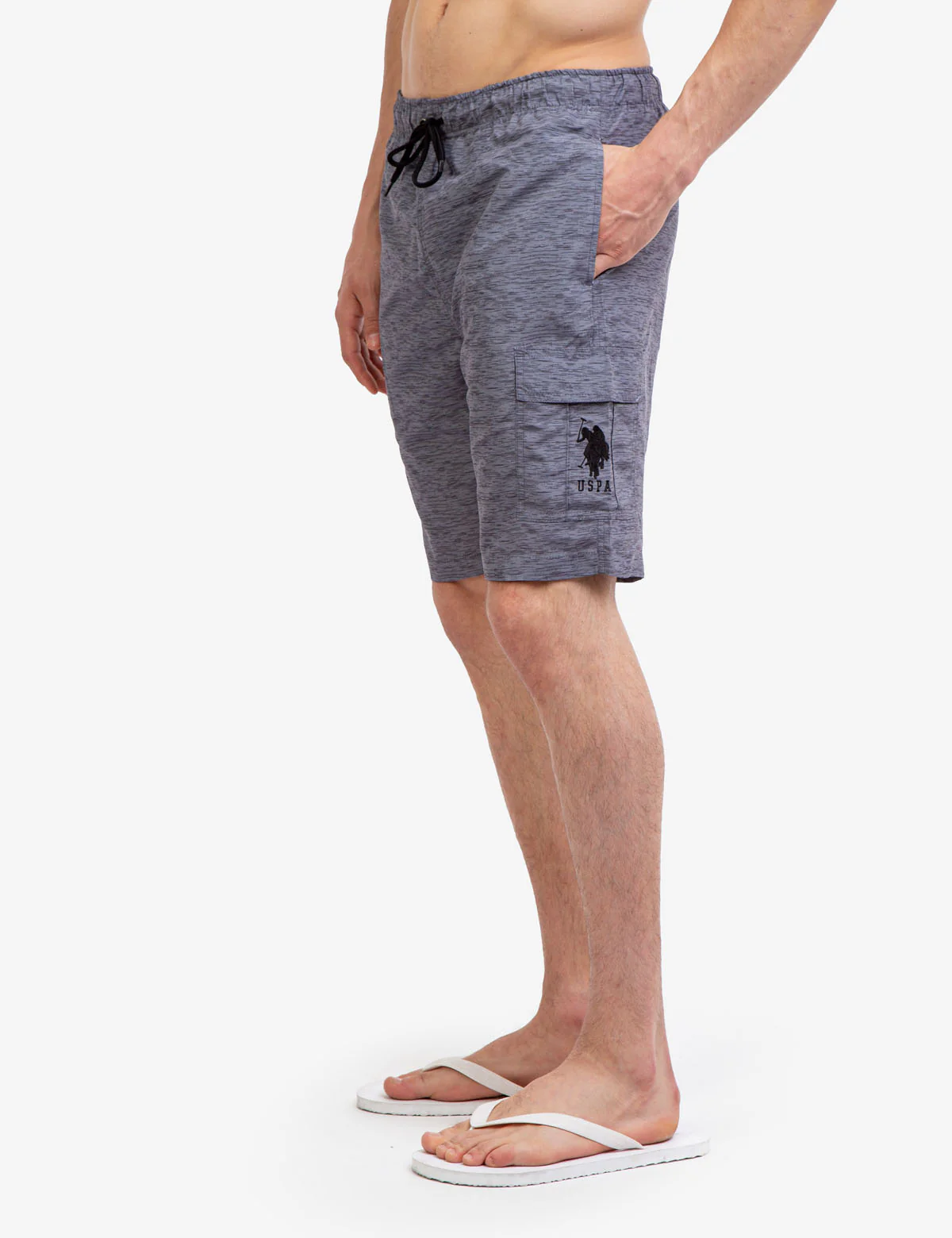 9 HEATHER CARGO SWIM TRUNKS - Image 9
