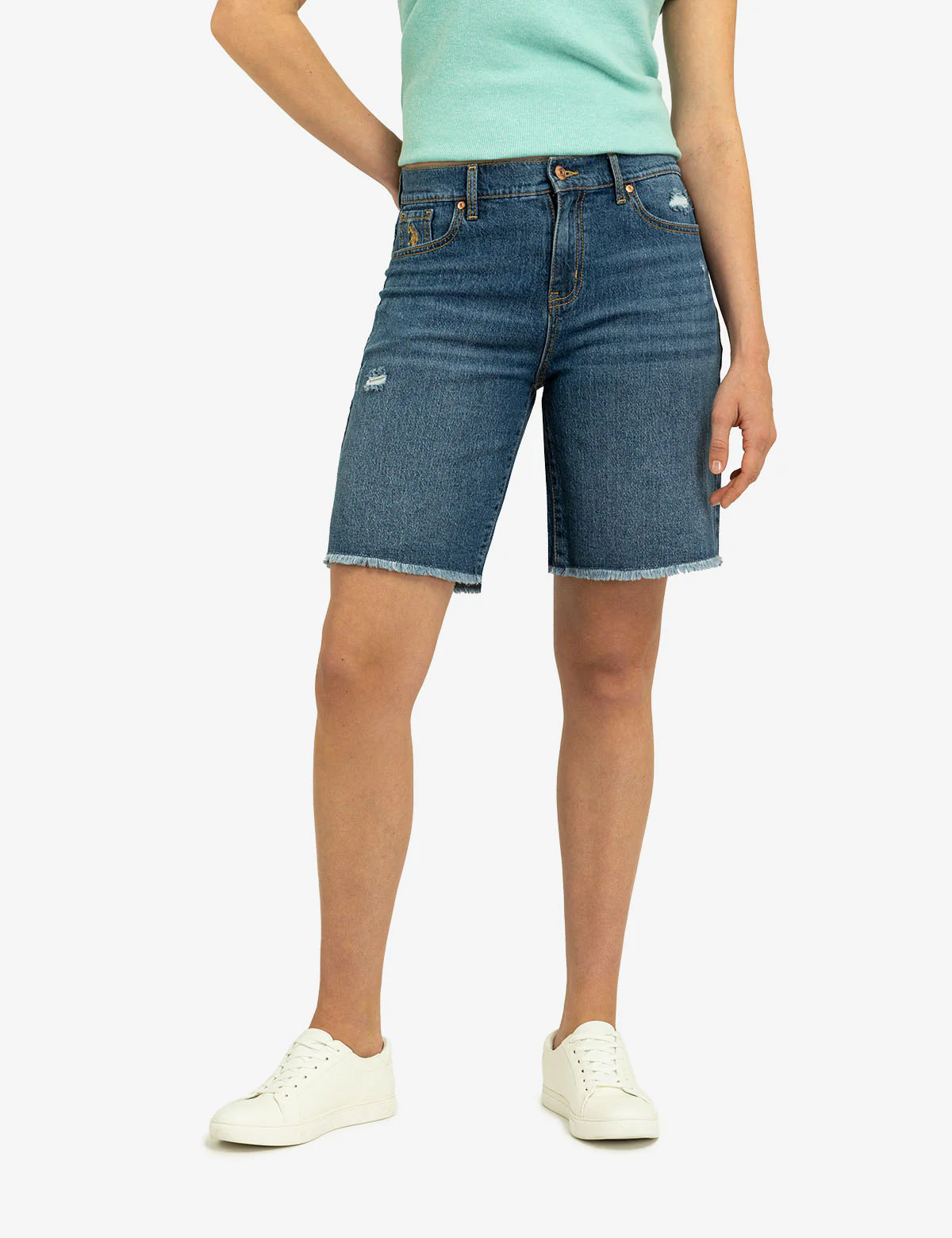 9" HIGH RISE 90S BERMUDA SHORT