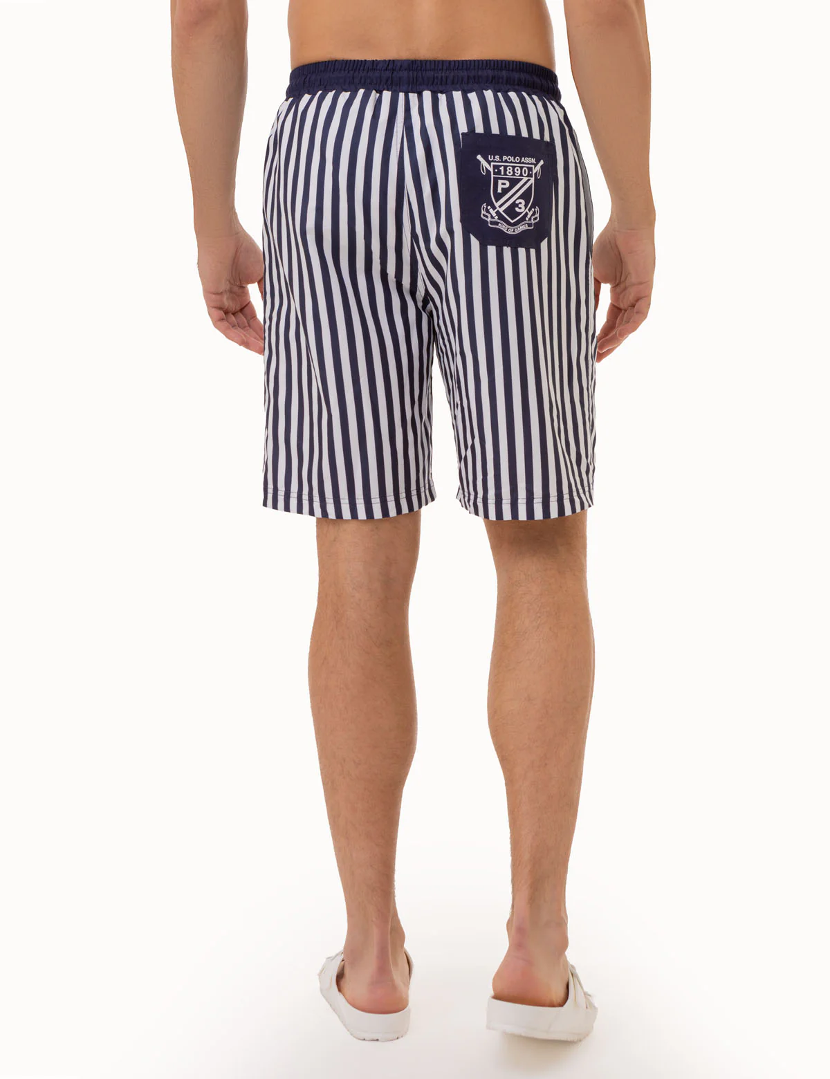 9" STRIPE SWIM TRUNKS - Image 3