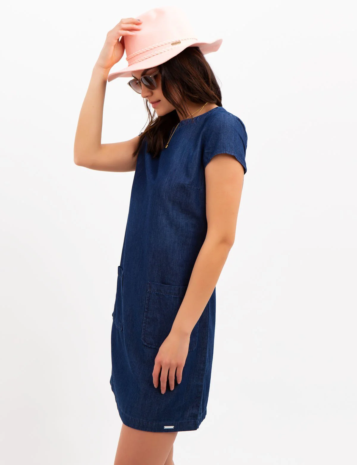 A-Line Denim Dress - Image 3