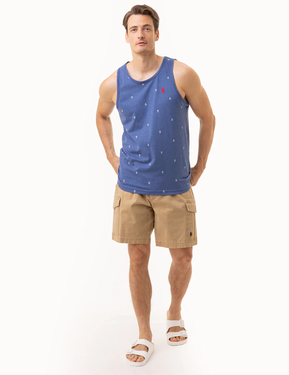 ALL OVER ANCHOR PRINT JERSEY MUSCLE TANK - Image 8
