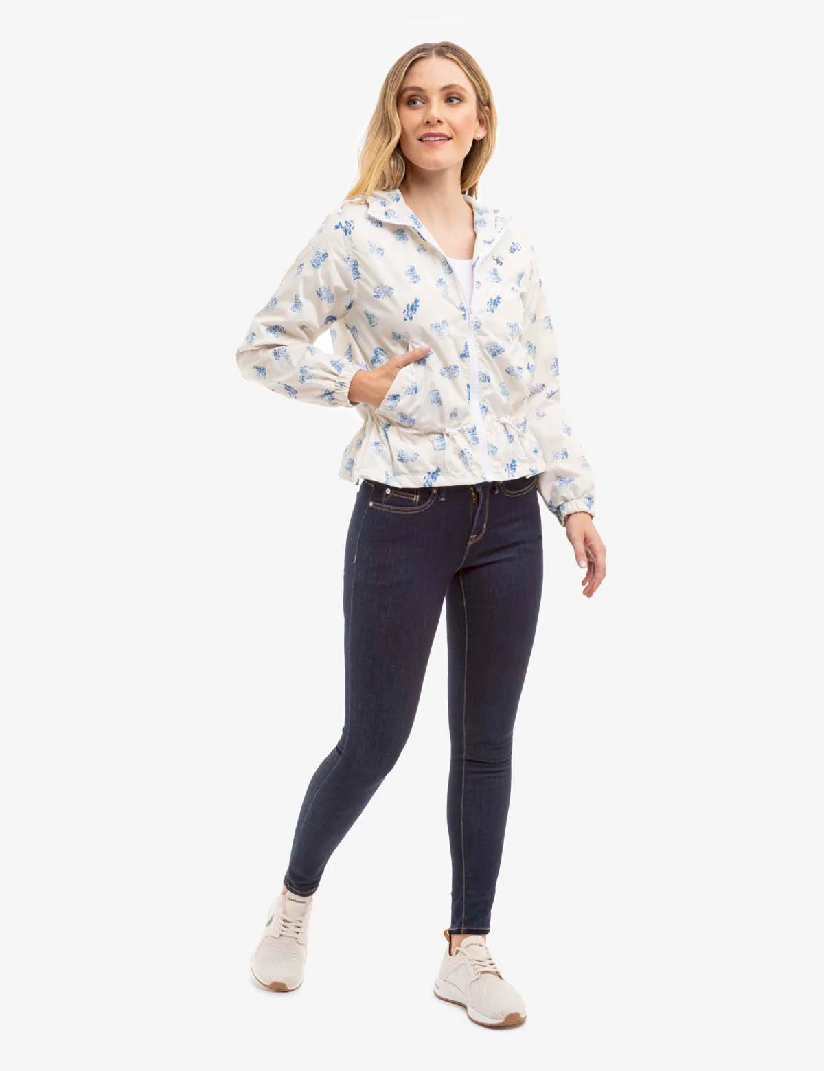 ALL OVER FLORAL PRINTED WINDBREAKER - Image 3