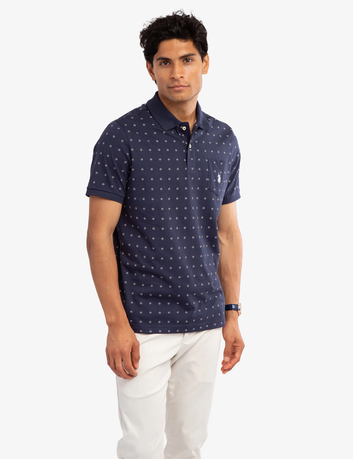 ALL OVER PRINTED PIQUE POLO SHIRT - Image 10