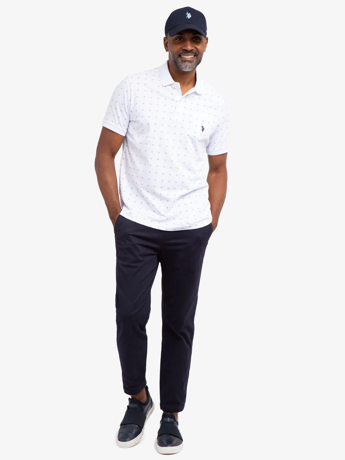 ALL OVER PRINTED PIQUE POLO SHIRT - Image 3