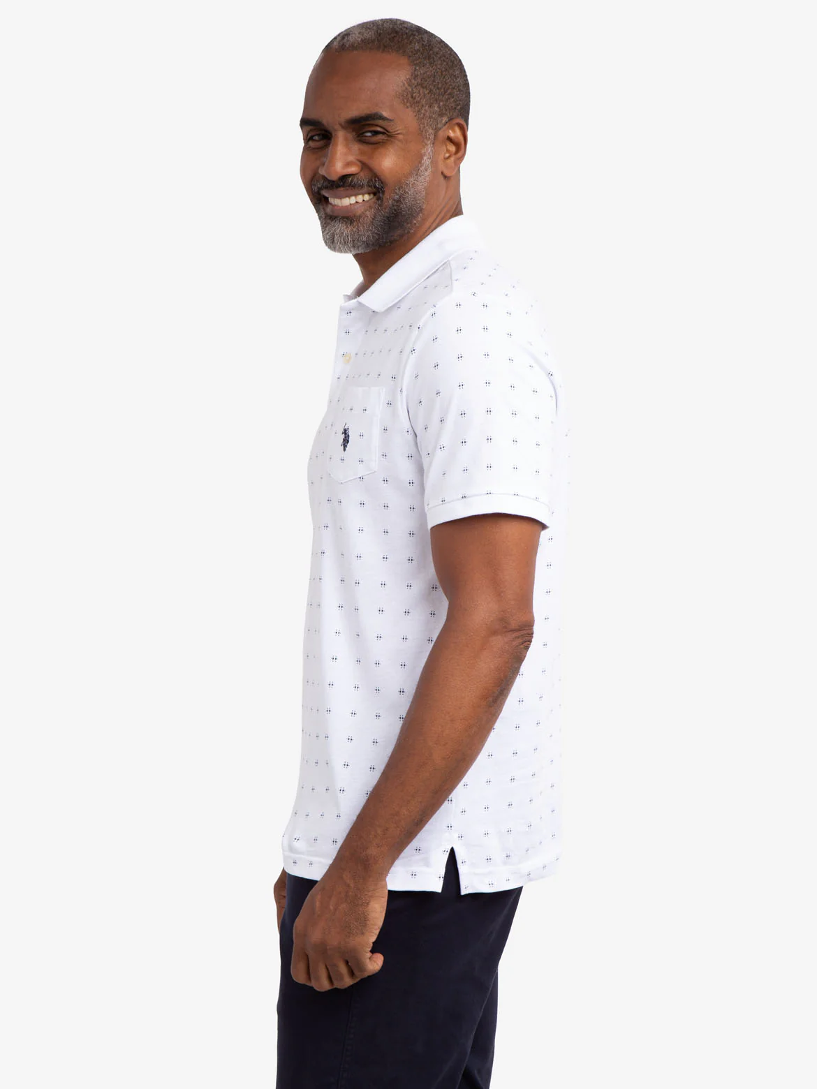 ALL OVER PRINTED PIQUE POLO SHIRT - Image 4