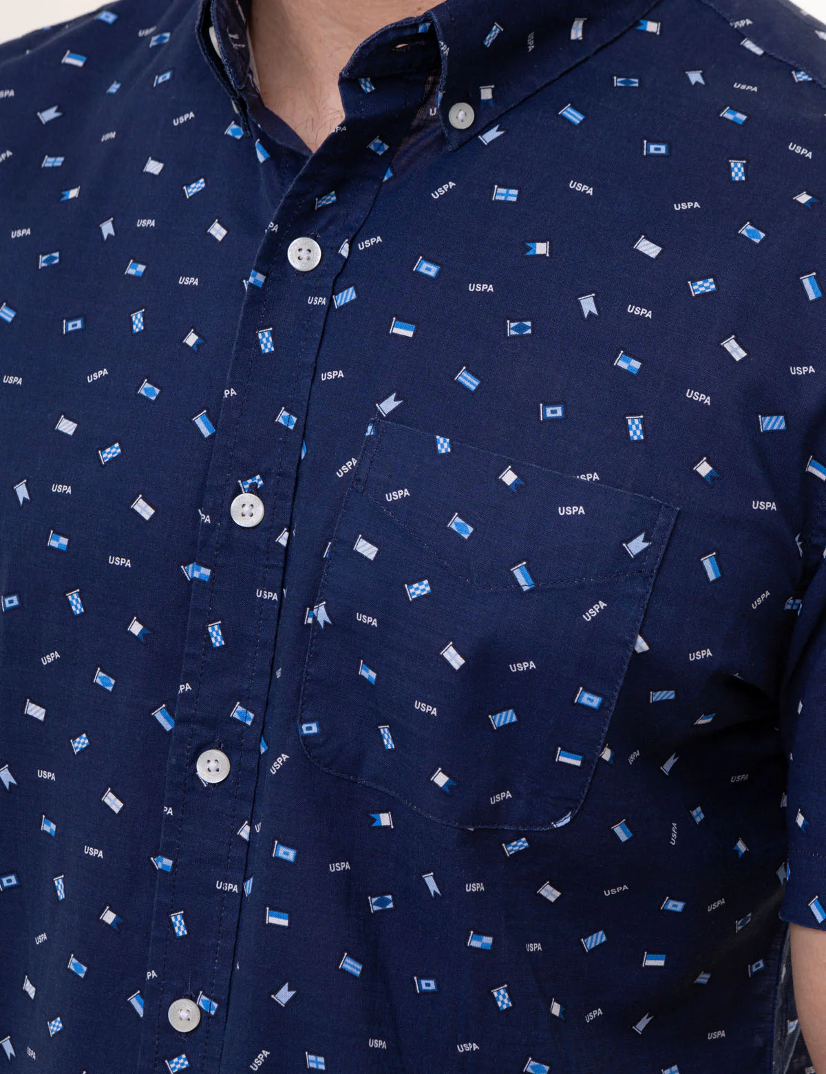 ALL OVER USPA FLAG PRINT WOVEN SHIRT - Image 3
