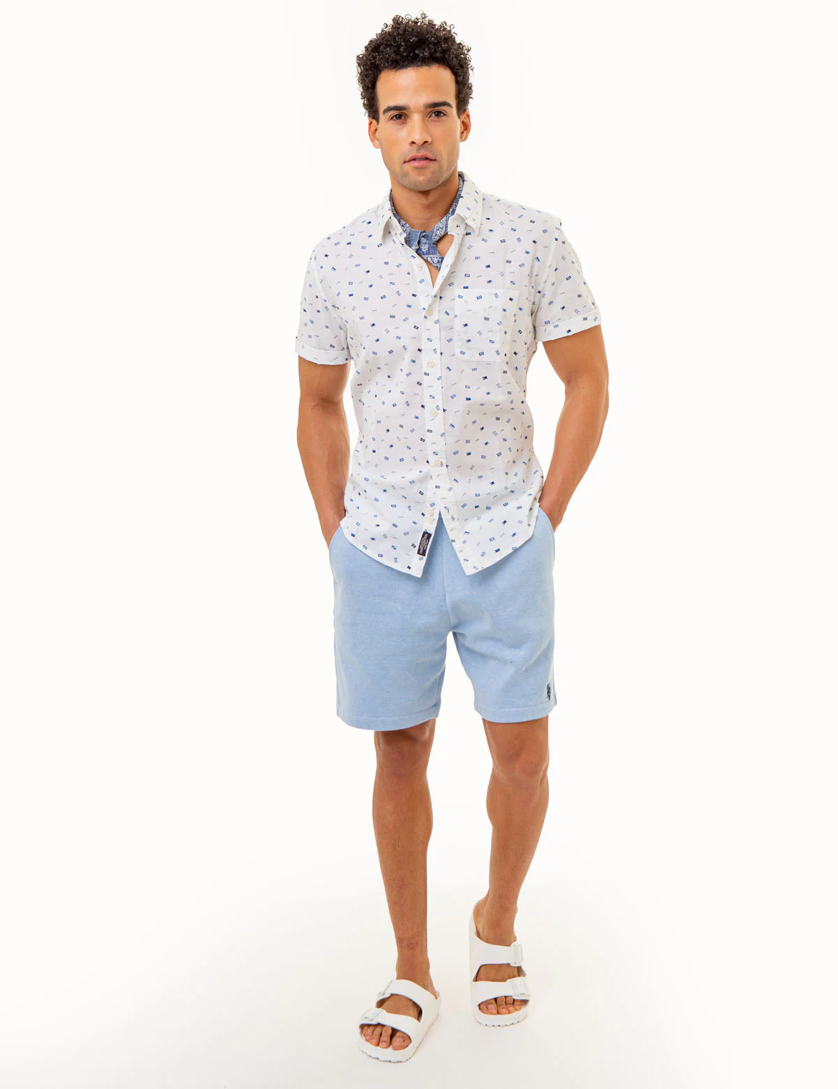 ALL OVER USPA FLAG PRINT WOVEN SHIRT - Image 7