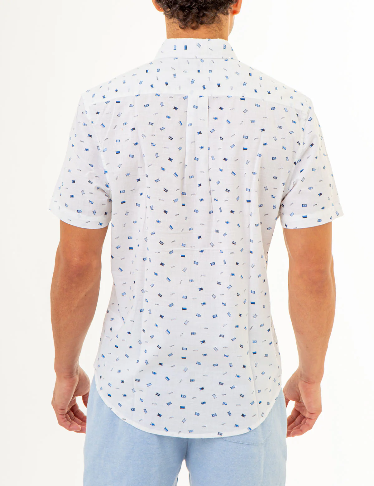 ALL OVER USPA FLAG PRINT WOVEN SHIRT - Image 9