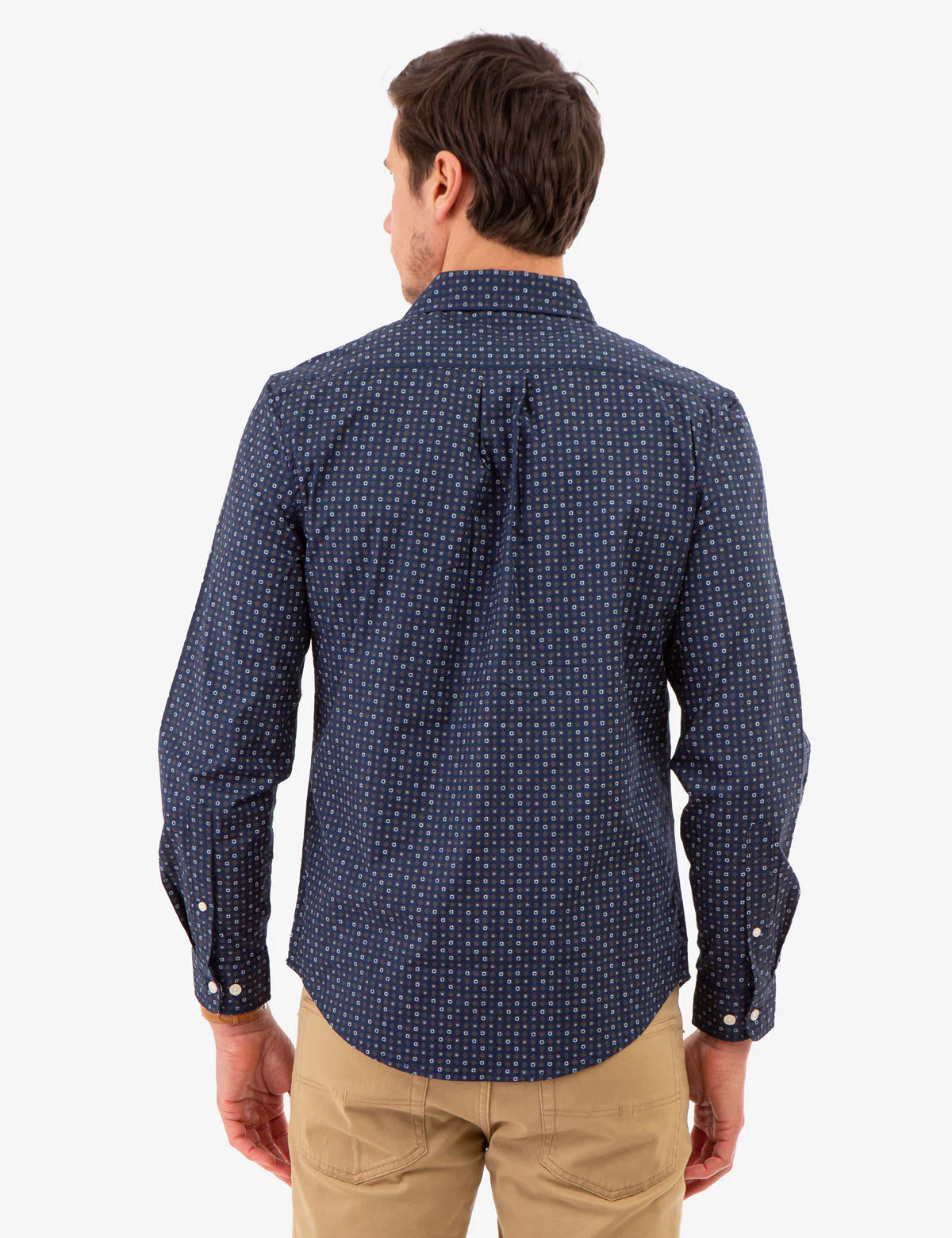 ALLOVER MULTI GEO PRINT LONG SLEEVE SHIRT - Image 5